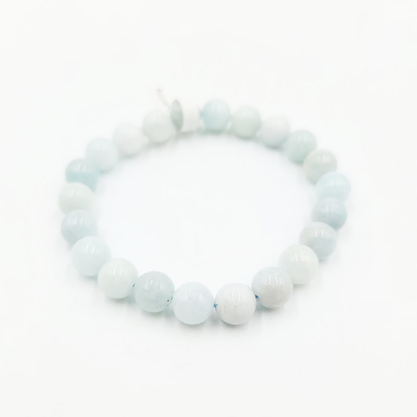 Aquamarine Bracelet 8mm Bead Bracelet