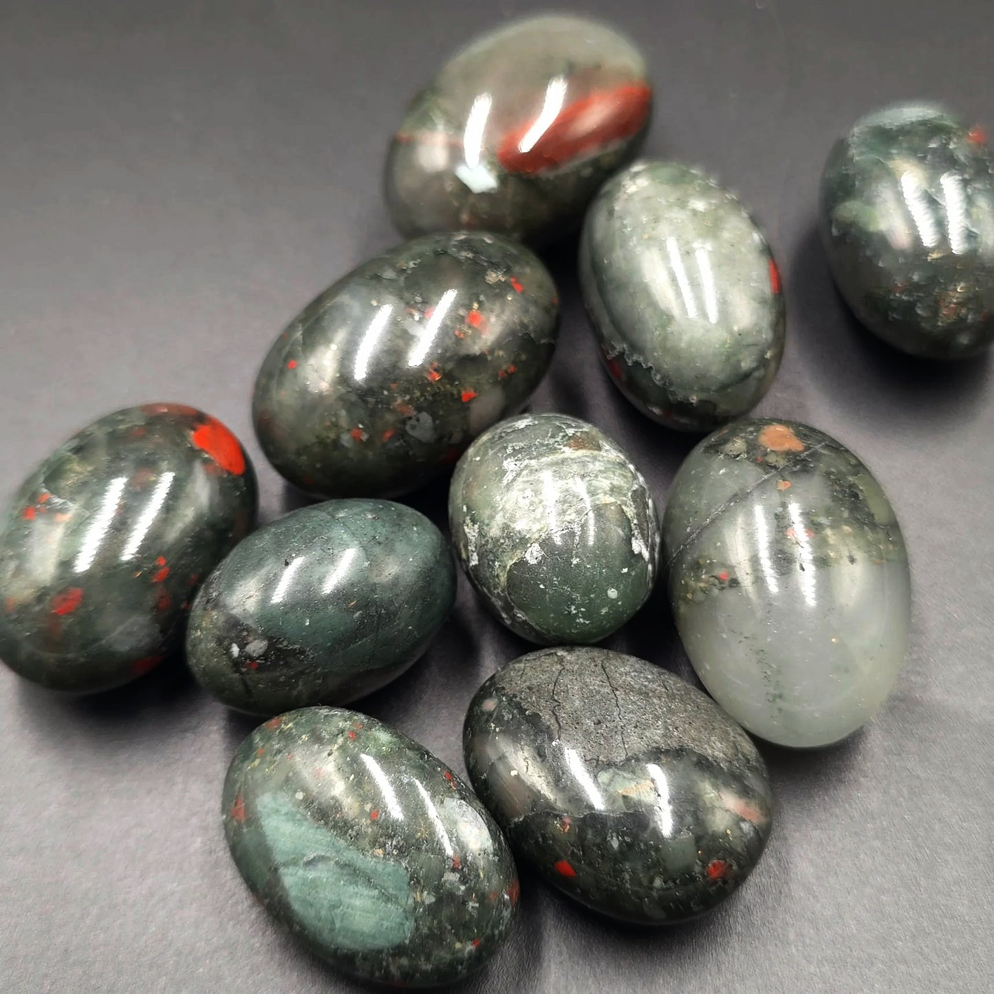 African Bloodstone Tumbled Stone HQ