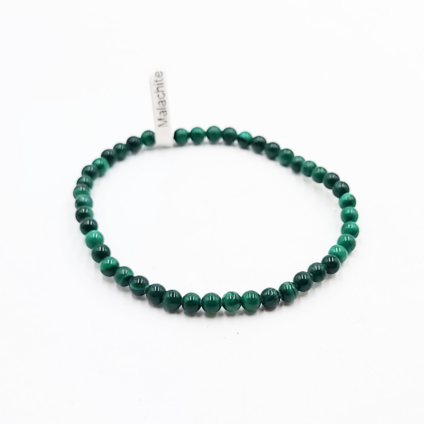 Malachite Bead Bracelet 4mm - Elevated Metaphysical