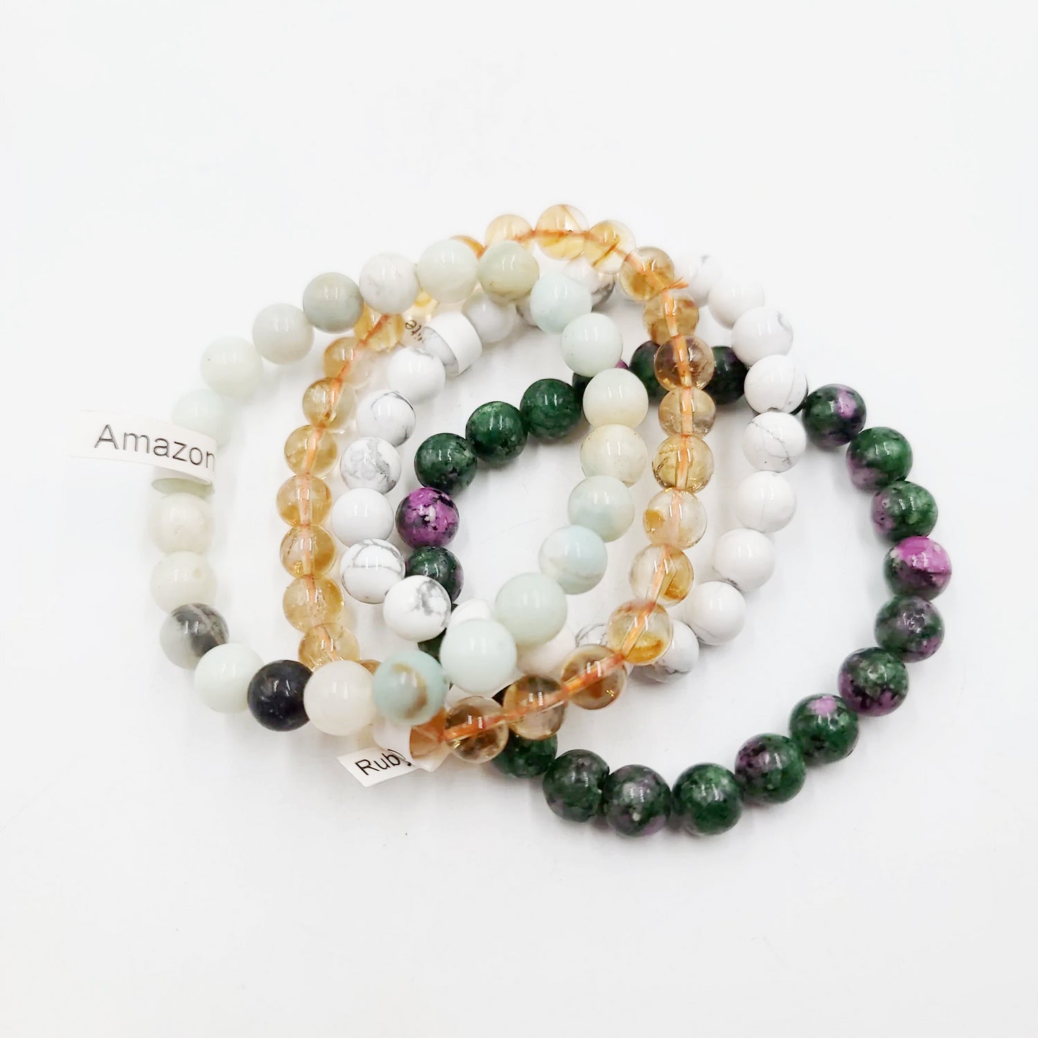 Good Vibes Only - Happy Bracelet Set 8mm Bead Bracelets - Elevated Metaphysical