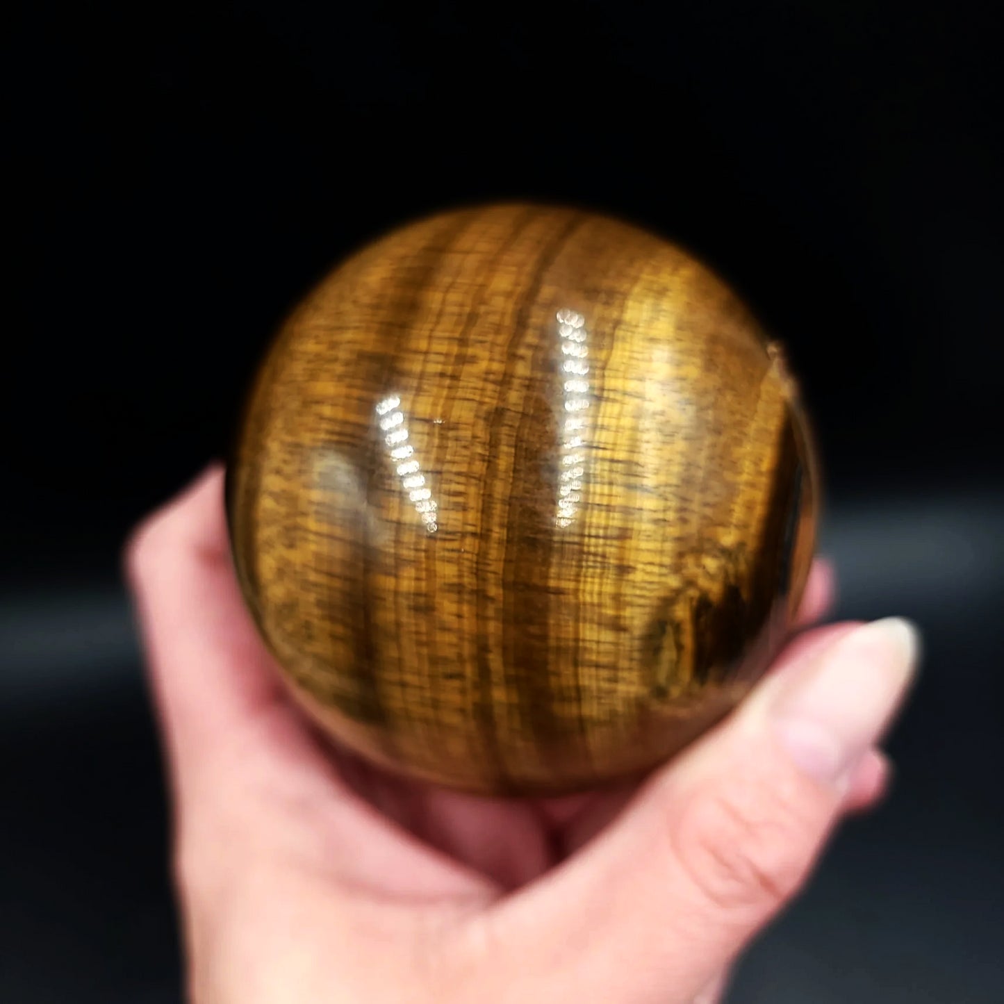 Tiger Eye Sphere 82mm 2.85" 518g 18.3oz