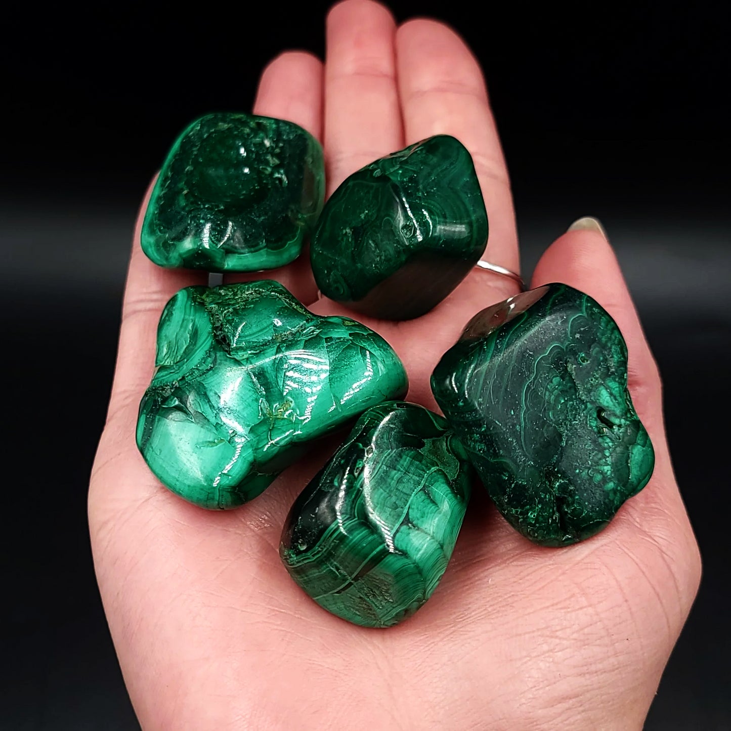 Malachite Tumbled Stone"Large"