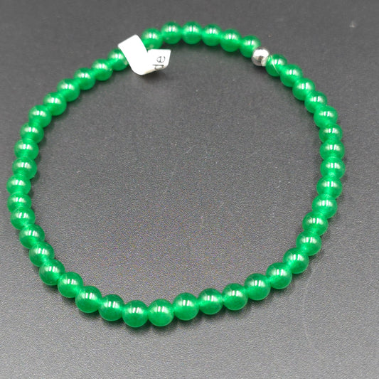 Jade Bead Bracelet 4mm - Elevated Metaphysical