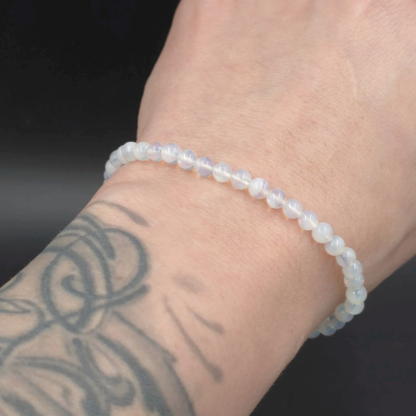 Opalite Bead Bracelet 4mm - Elevated Metaphysical