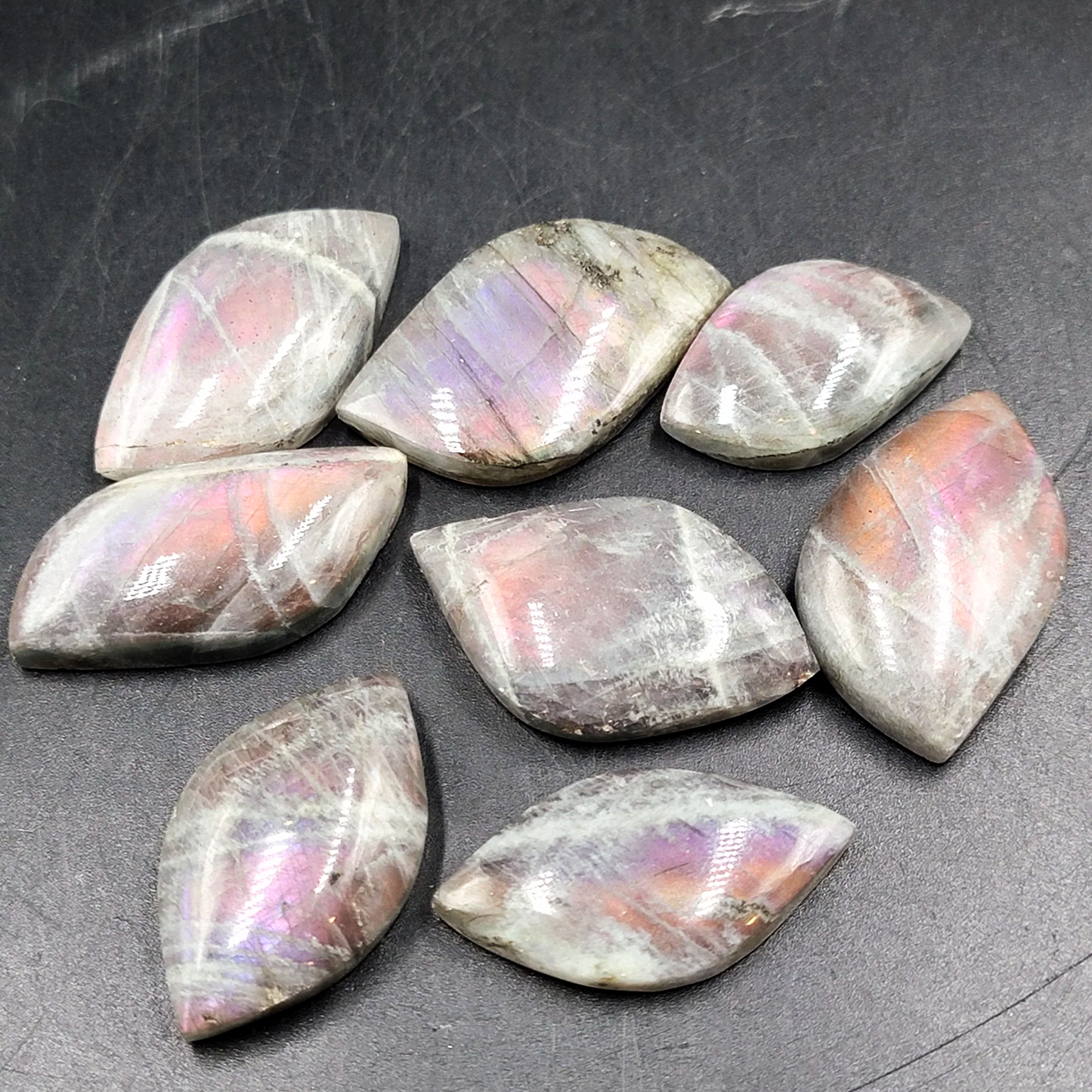 Lab Cabs Labradorite Cabochon Free Form Polished Cut Stone