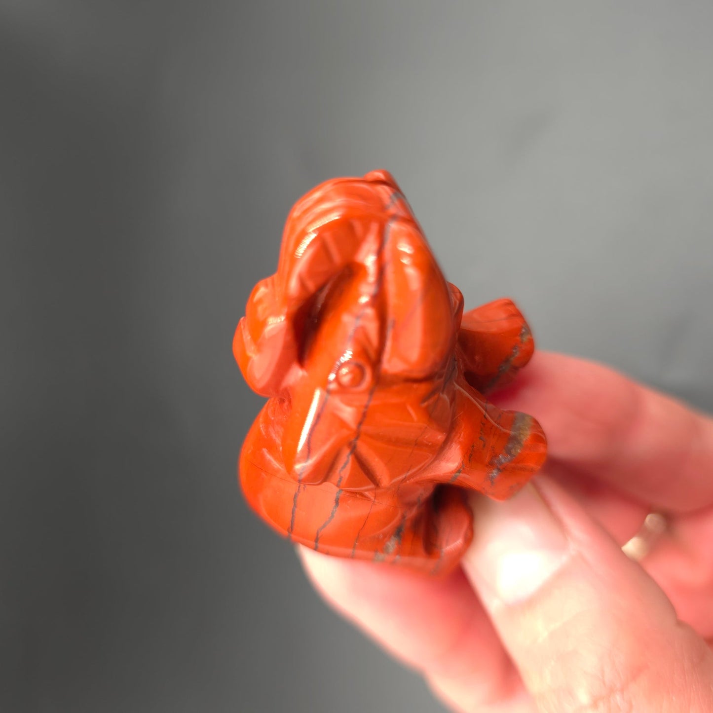 Red Jasper Elephant Figurine 2" 50mm - Elevated Metaphysical