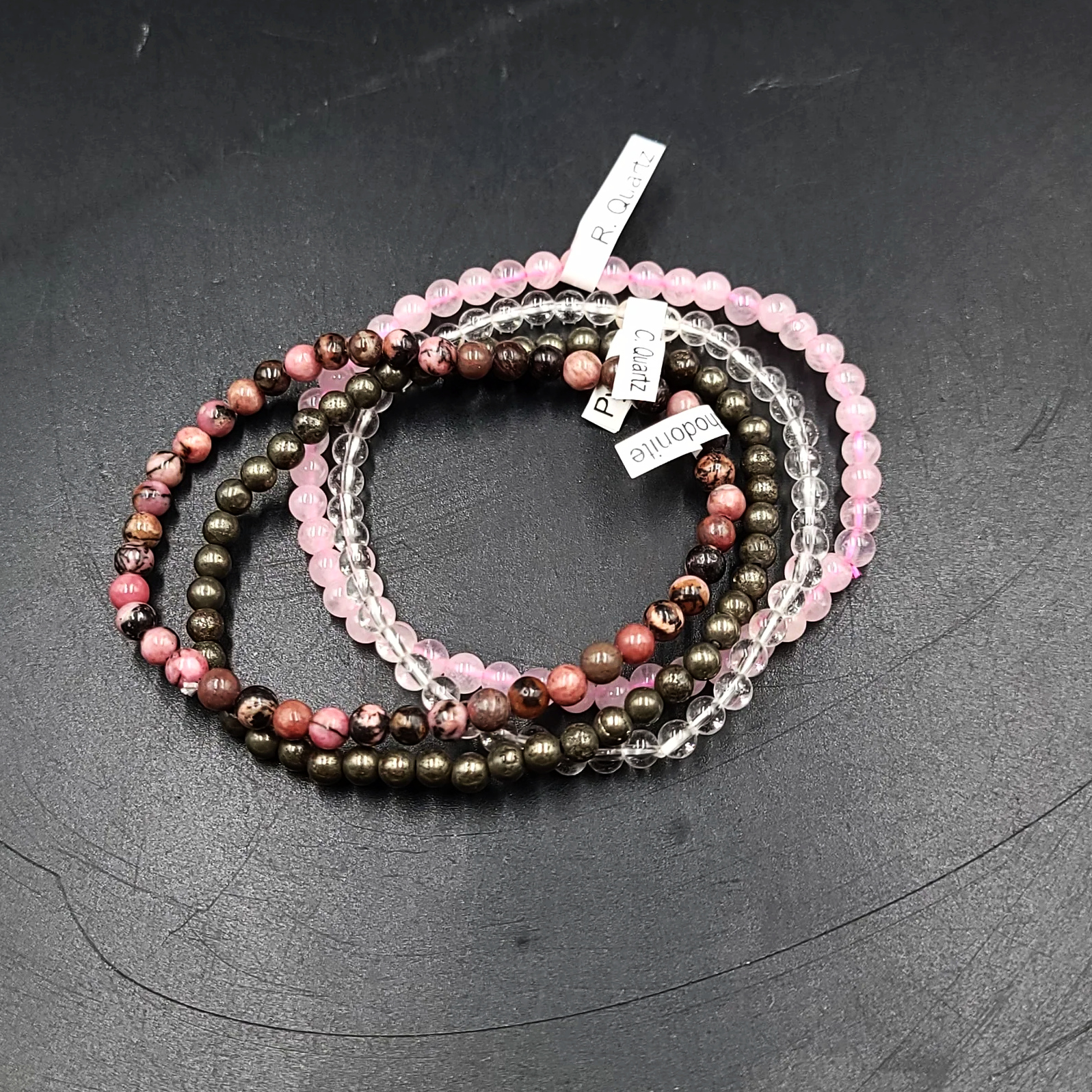 For the Love and Money - Love & Money Bracelet Set 4mm Bead Bracelets - Elevated Metaphysical