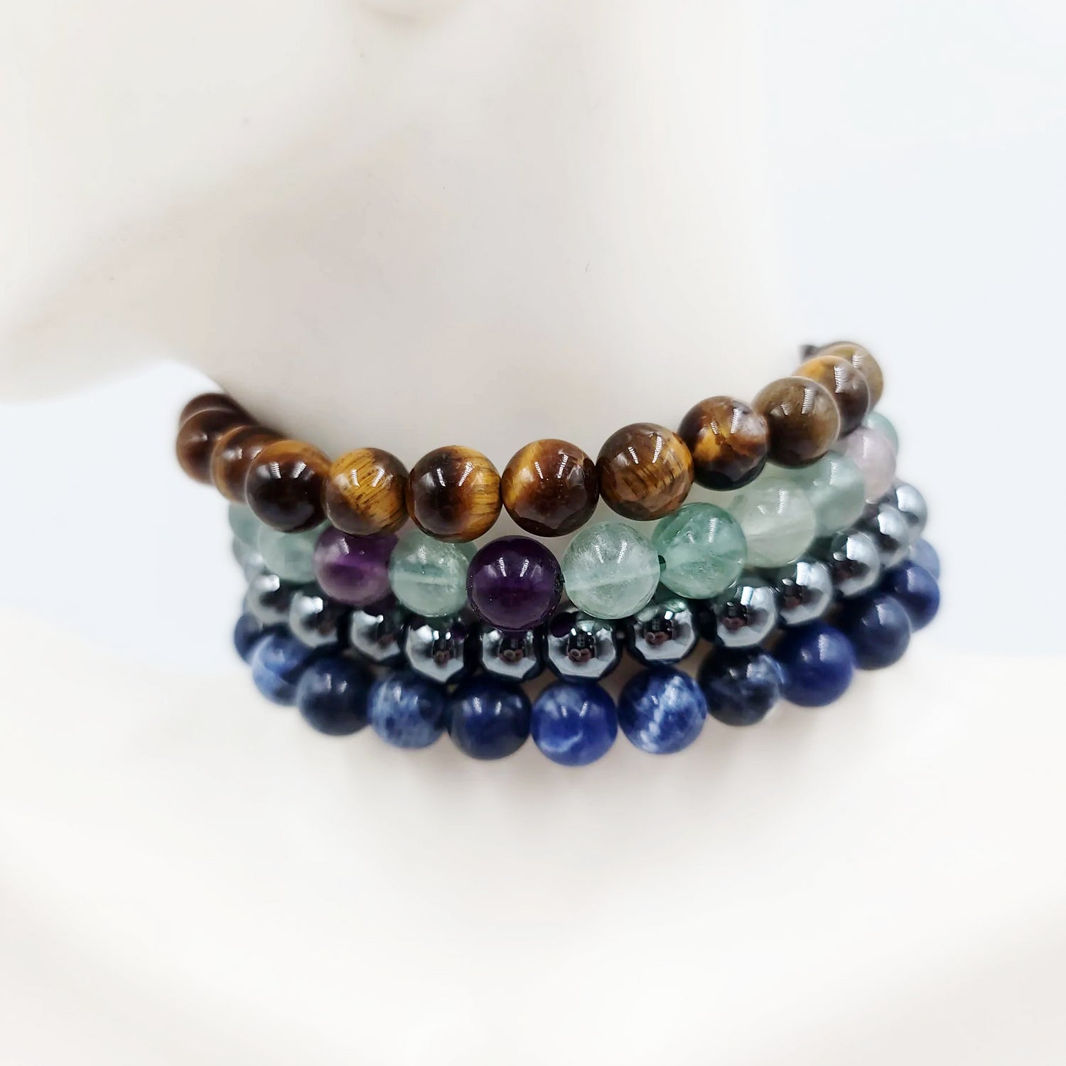 Worry About Yourself! - Focus Bracelet Set 8mm Bead Bracelet - Elevated Metaphysical