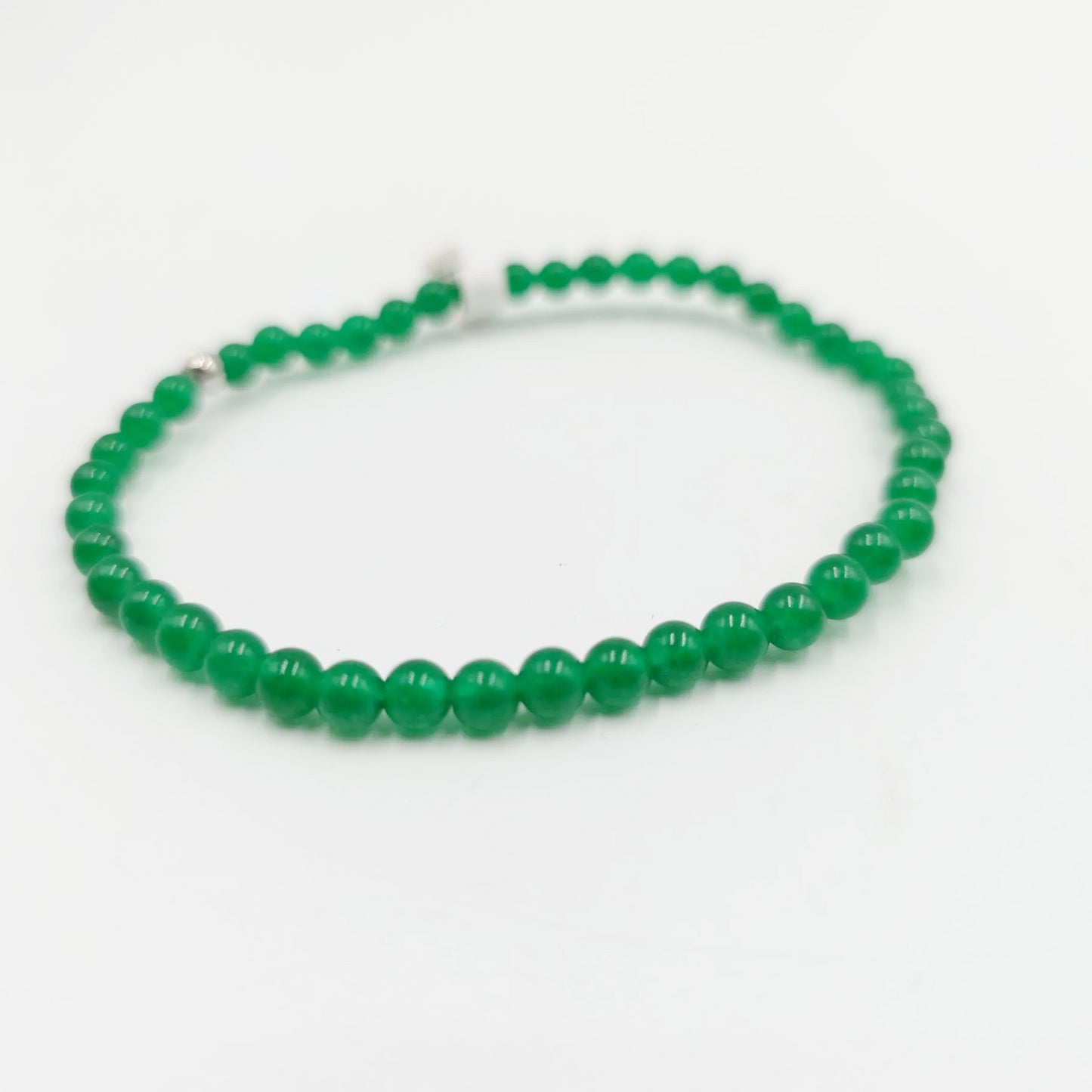 Jade Bead Bracelet 4mm - Elevated Metaphysical