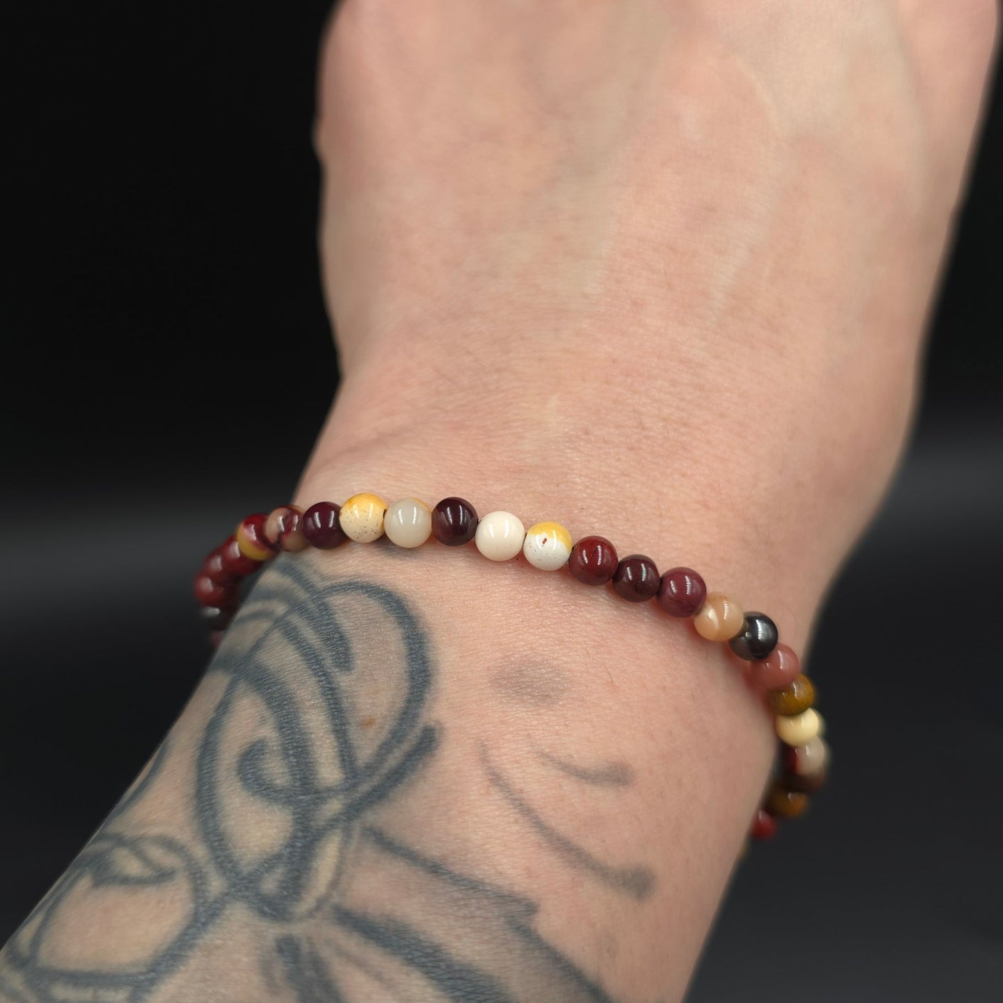 Mookaite Bead Bracelet 4mm