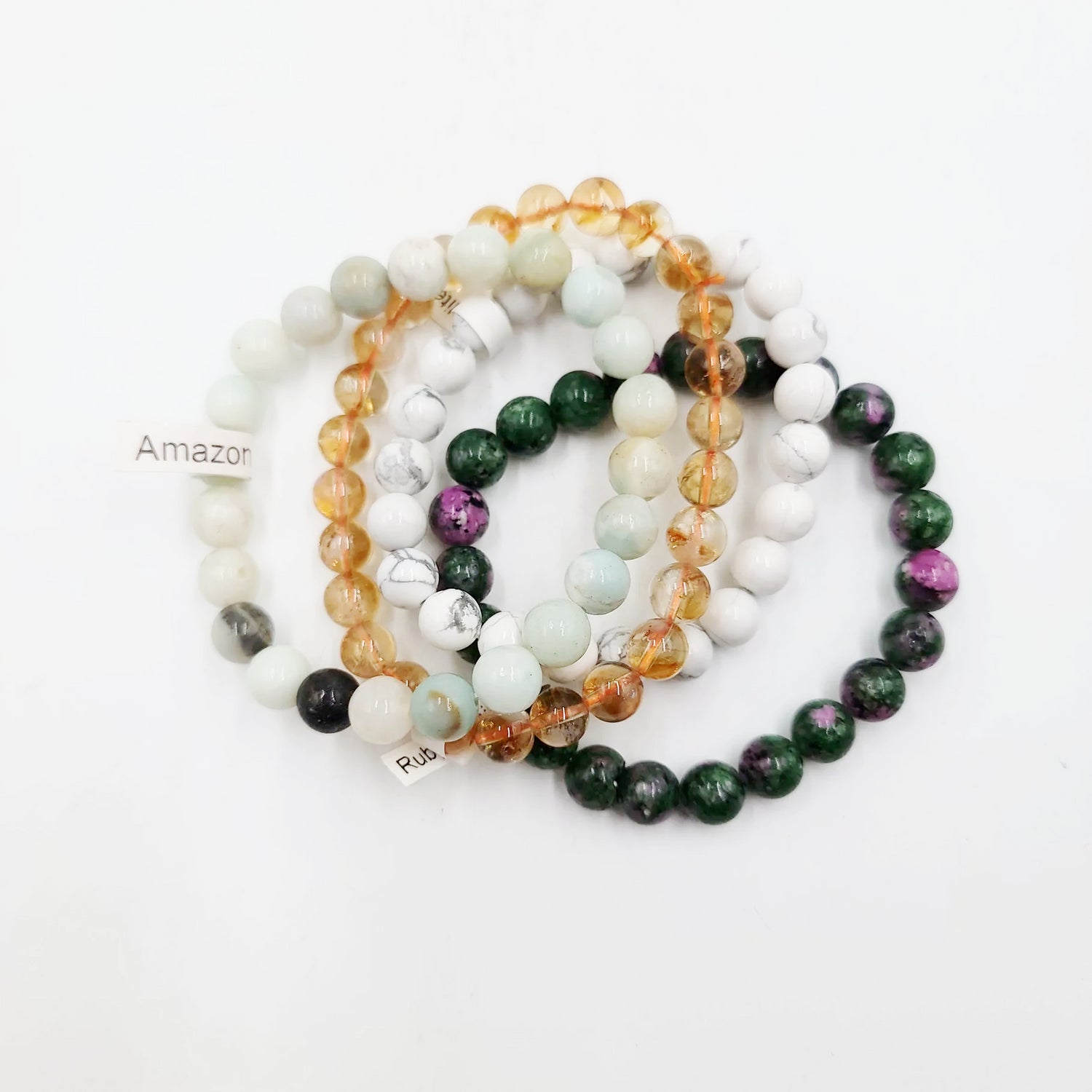 Good Vibes Only - Happy Bracelet Set 8mm Bead Bracelets - Elevated Metaphysical