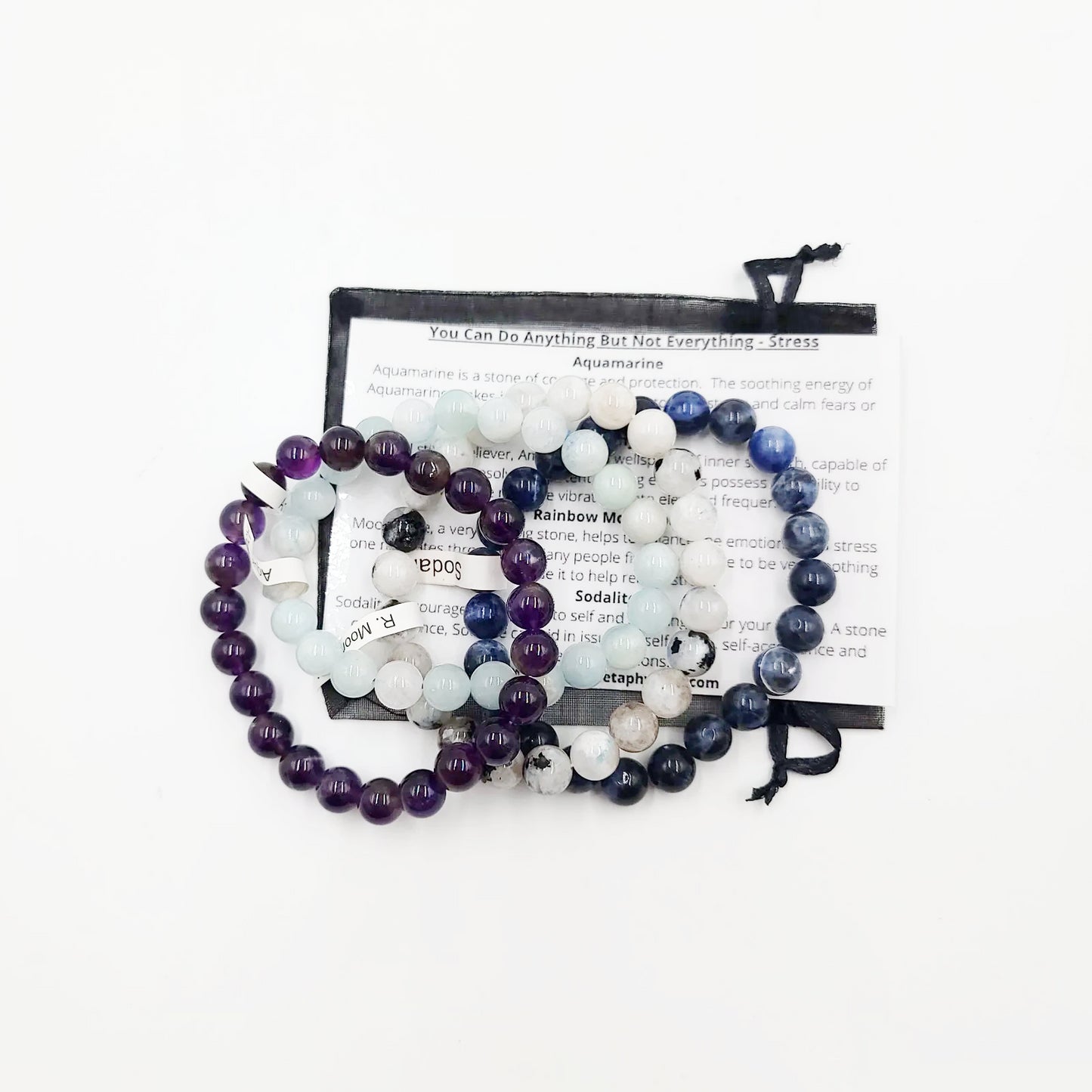 You Can Do Anything, But Not Everything - Stress Bracelet Set 8mm Bead Bracelets