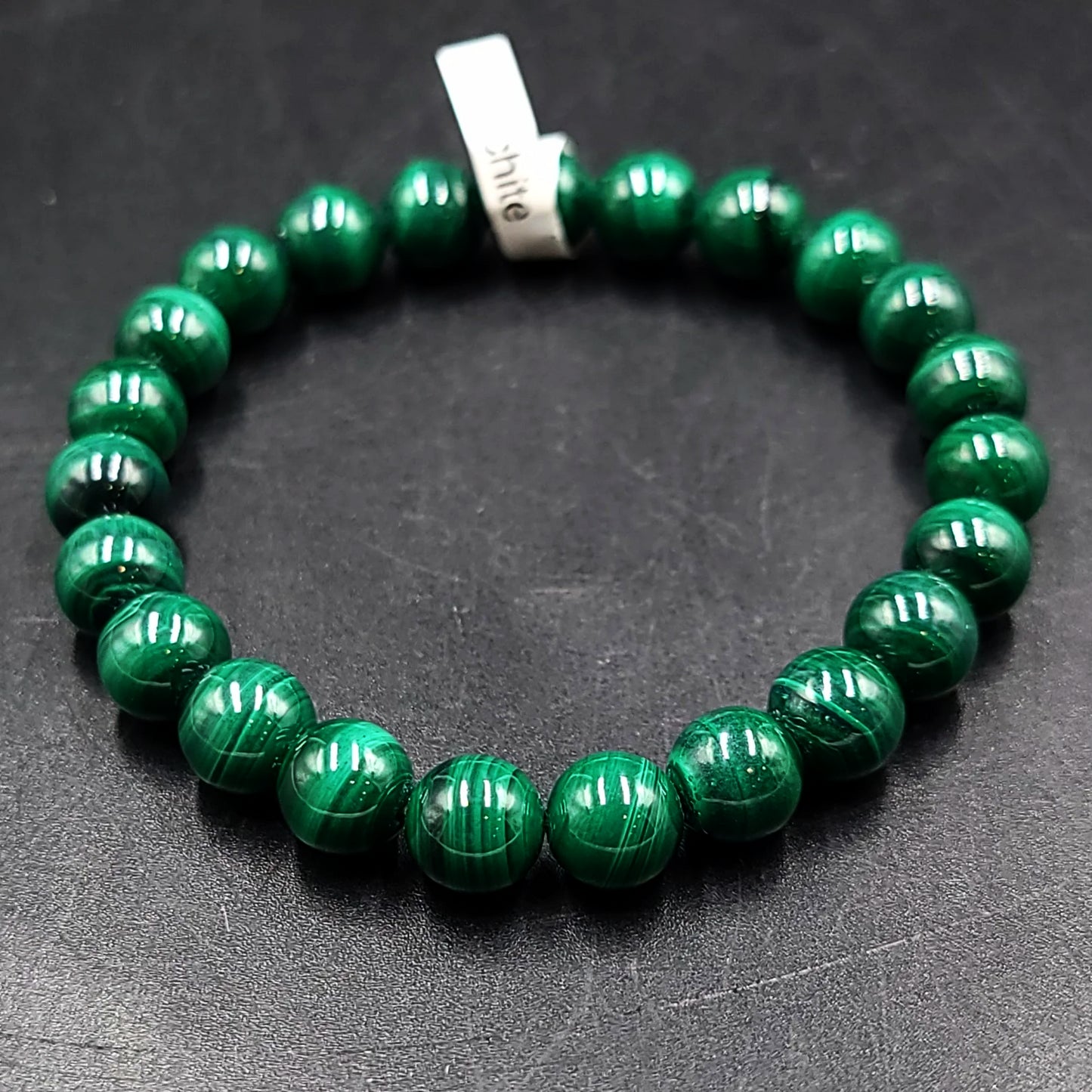 Malachite Bead Bracelet 8mm