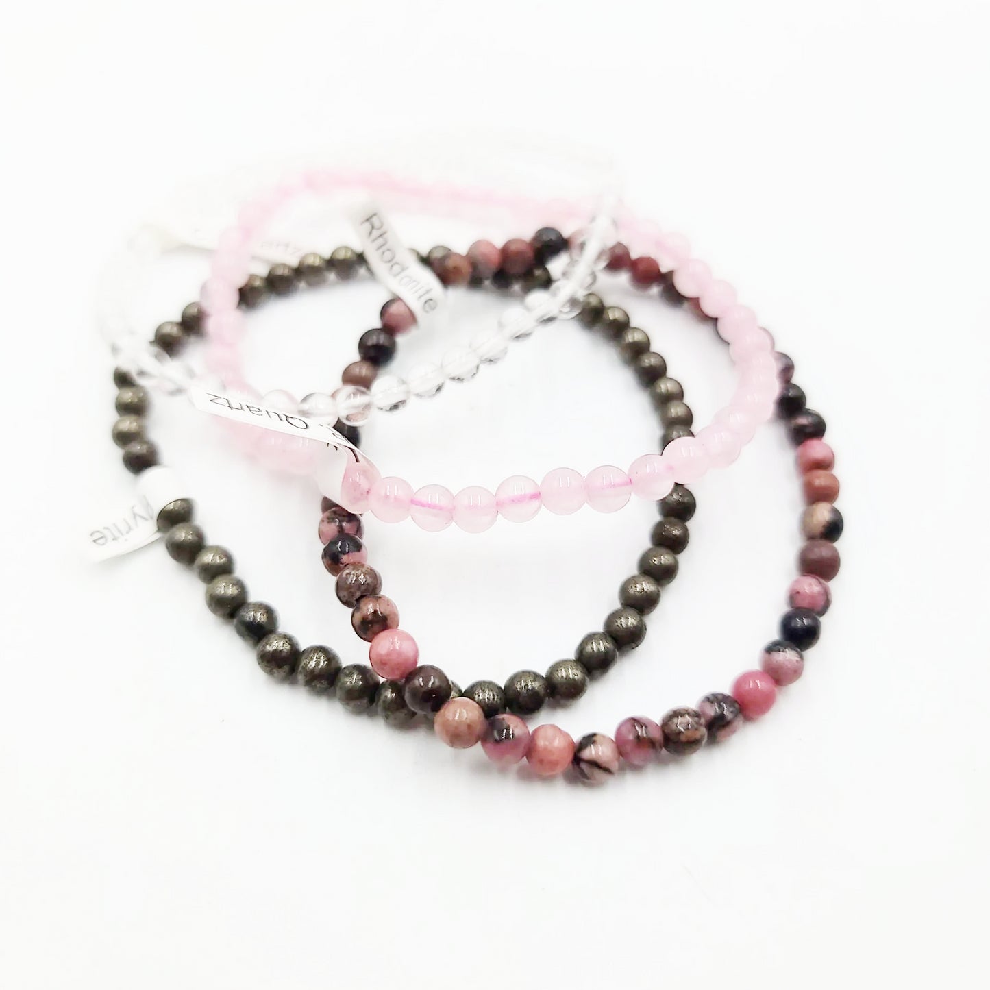 For the Love and Money - Love & Money Bracelet Set 4mm Bead Bracelets - Elevated Metaphysical