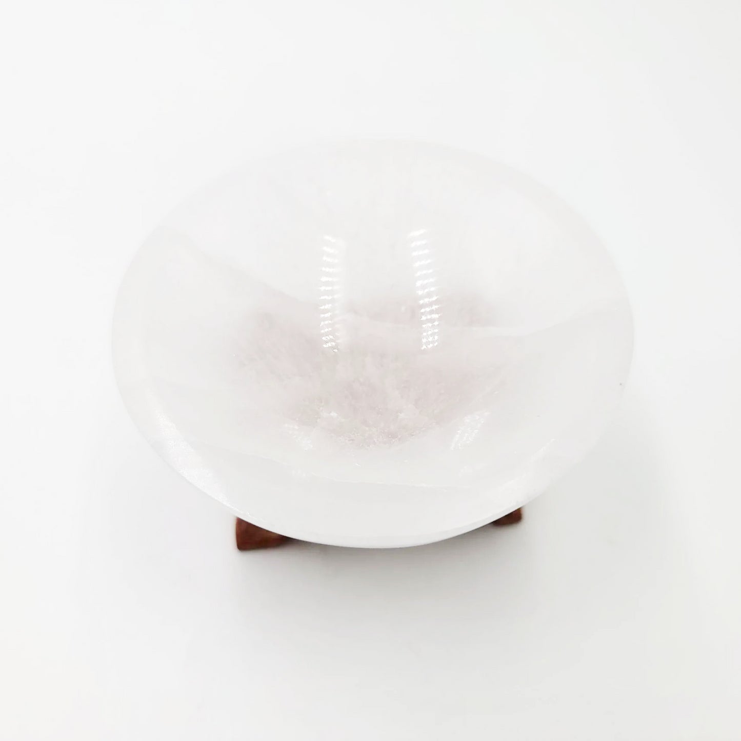 Selenite Bowl Round 3" 8cm Cleansing Charging Tray