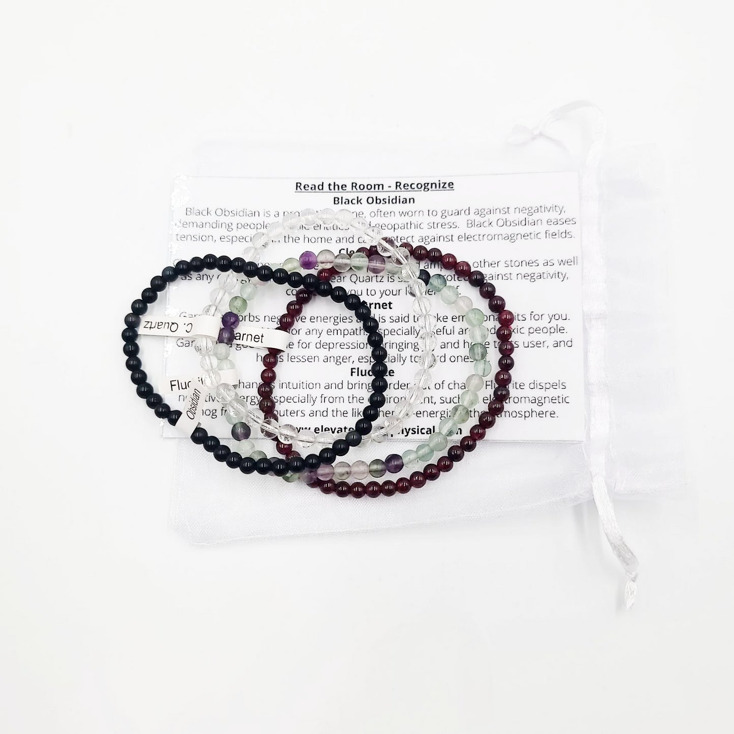 Read the Room - Recognize Bracelet Set 4mm Bead Bracelets