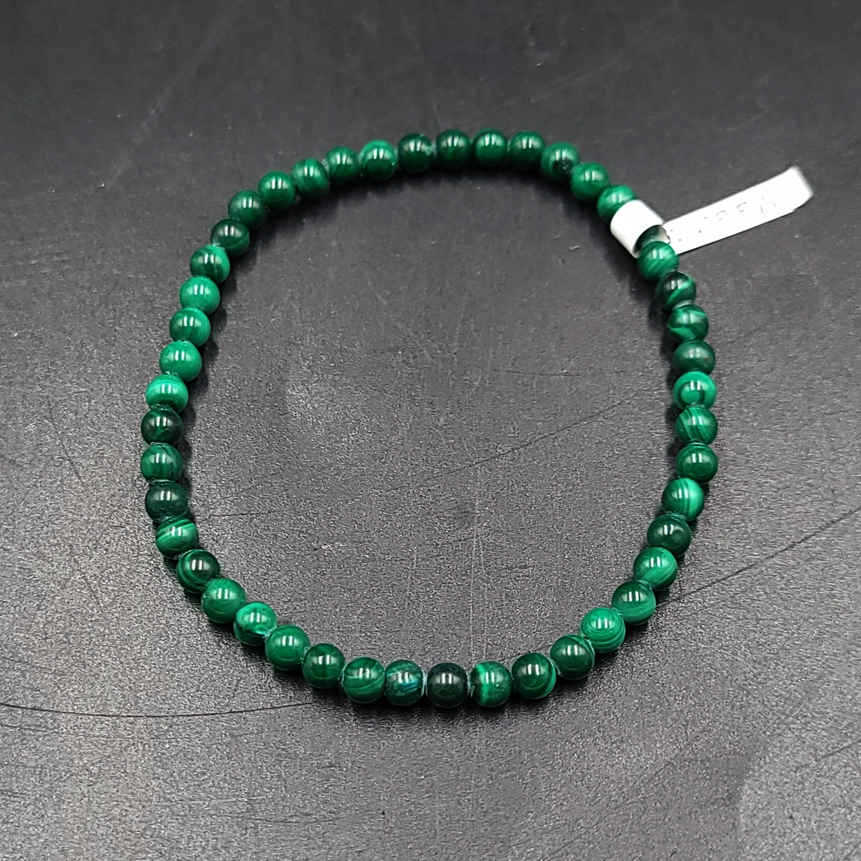 Malachite Bead Bracelet 4mm - Elevated Metaphysical
