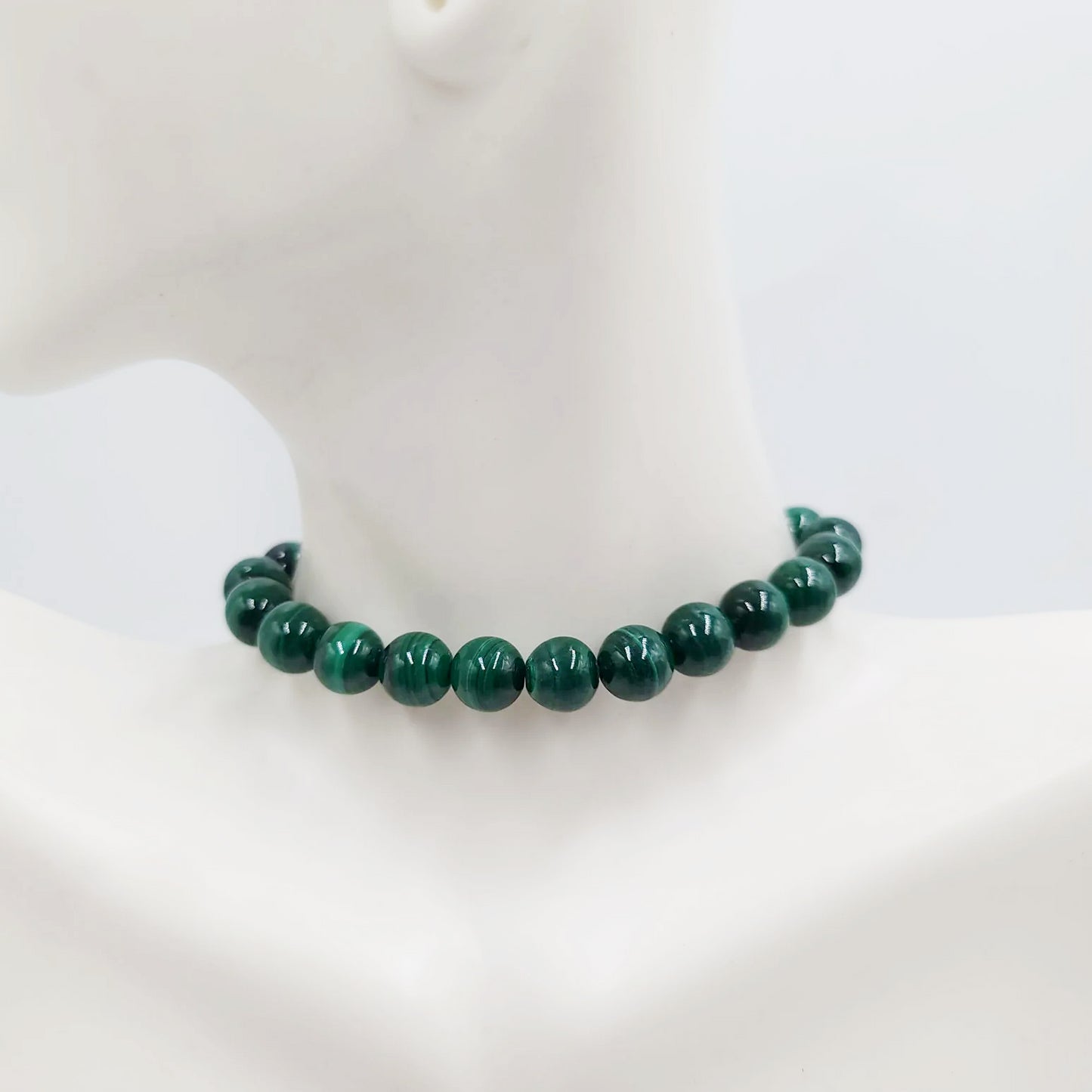 Malachite Bead Bracelet 8mm