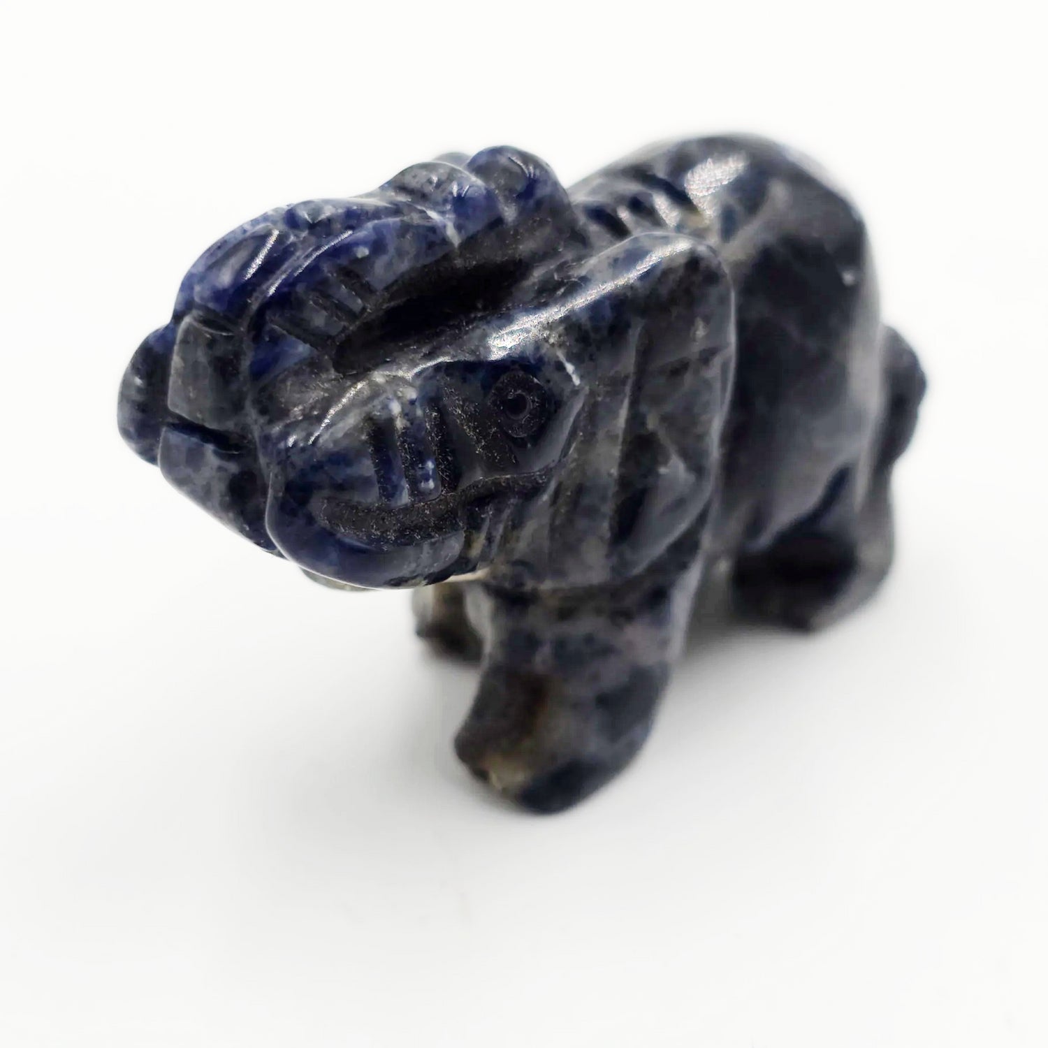 Sodalite Elephant Figurine 2" 50mm - Elevated Metaphysical