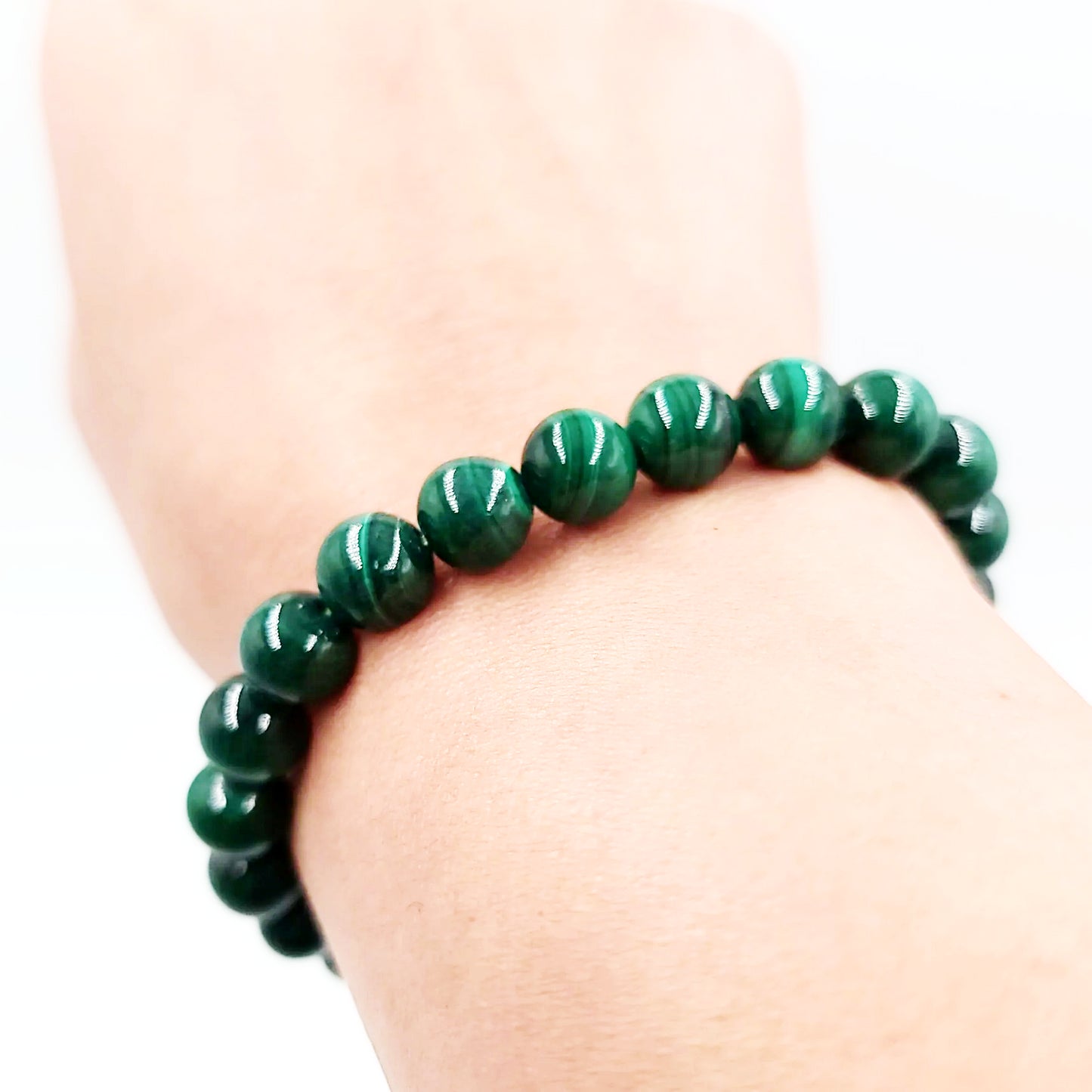 Malachite Bead Bracelet 8mm