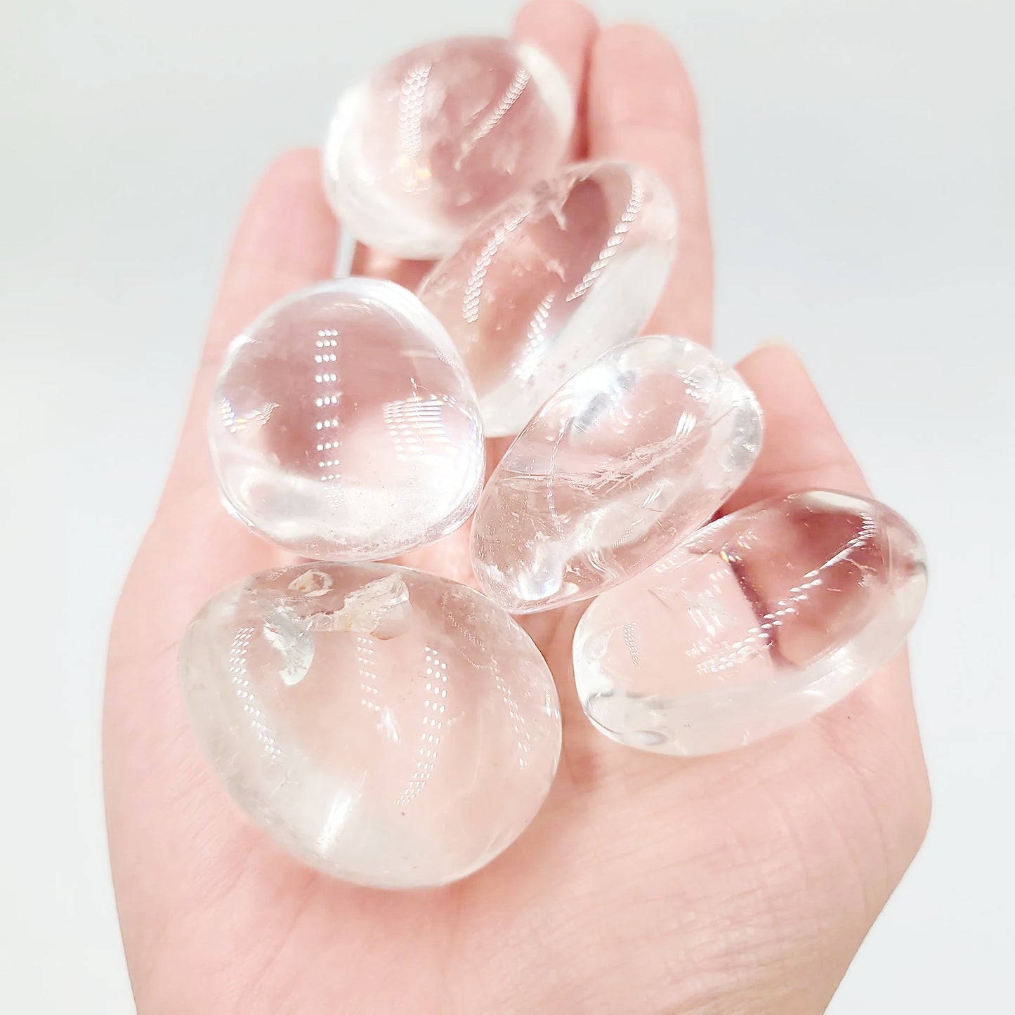 Clear Quartz Tumbled Stone HQ "Large" - Elevated Metaphysical