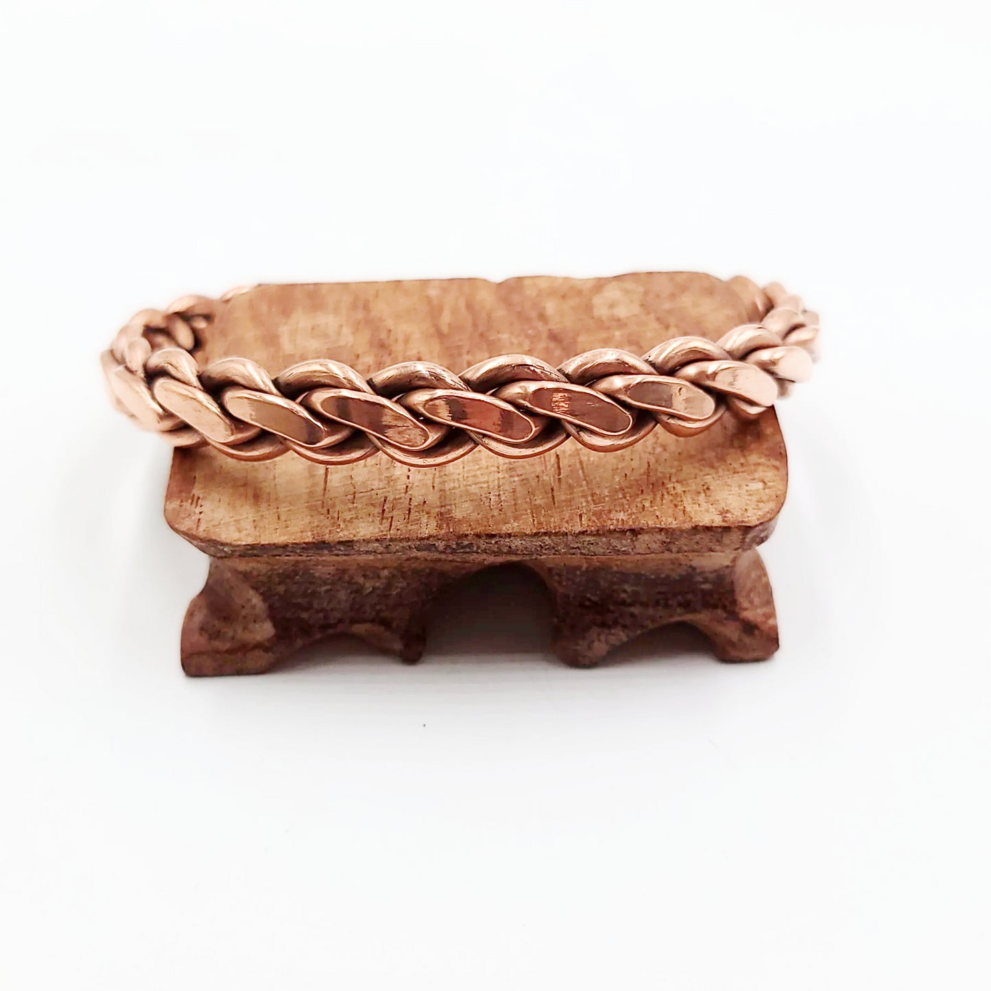 Copper Bracelet Braided Cuff Bracelet