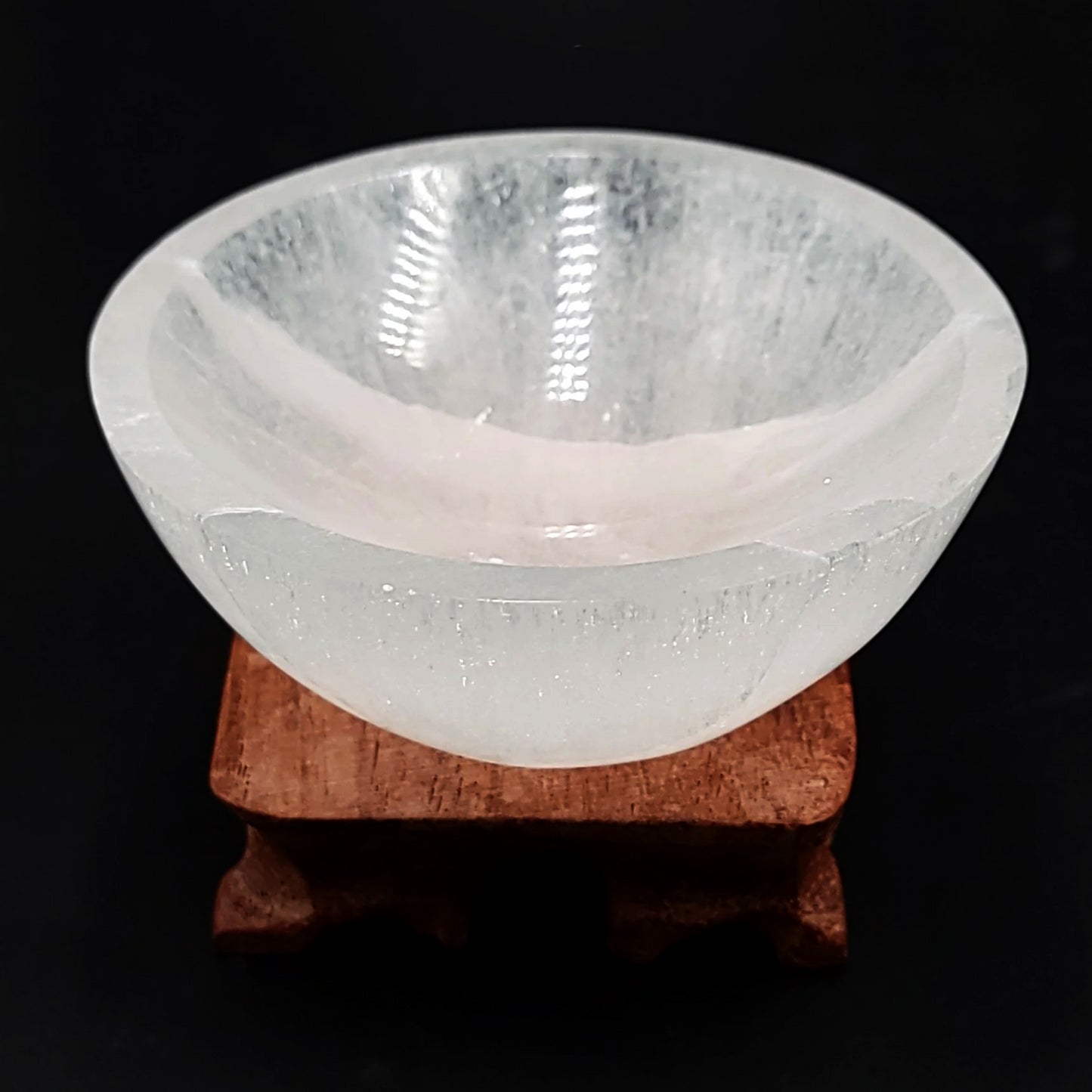 Selenite Bowl Round 3" 8cm Cleansing Charging Tray