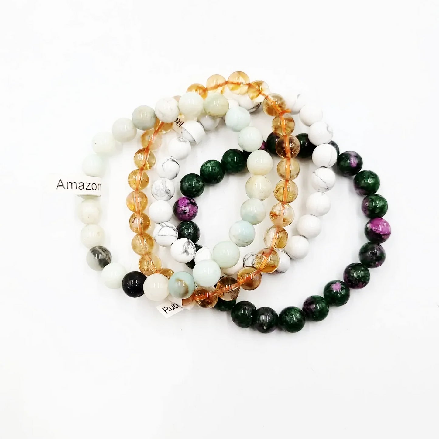 Good Vibes Only - Happy Bracelet Set 8mm Bead Bracelets - Elevated Metaphysical