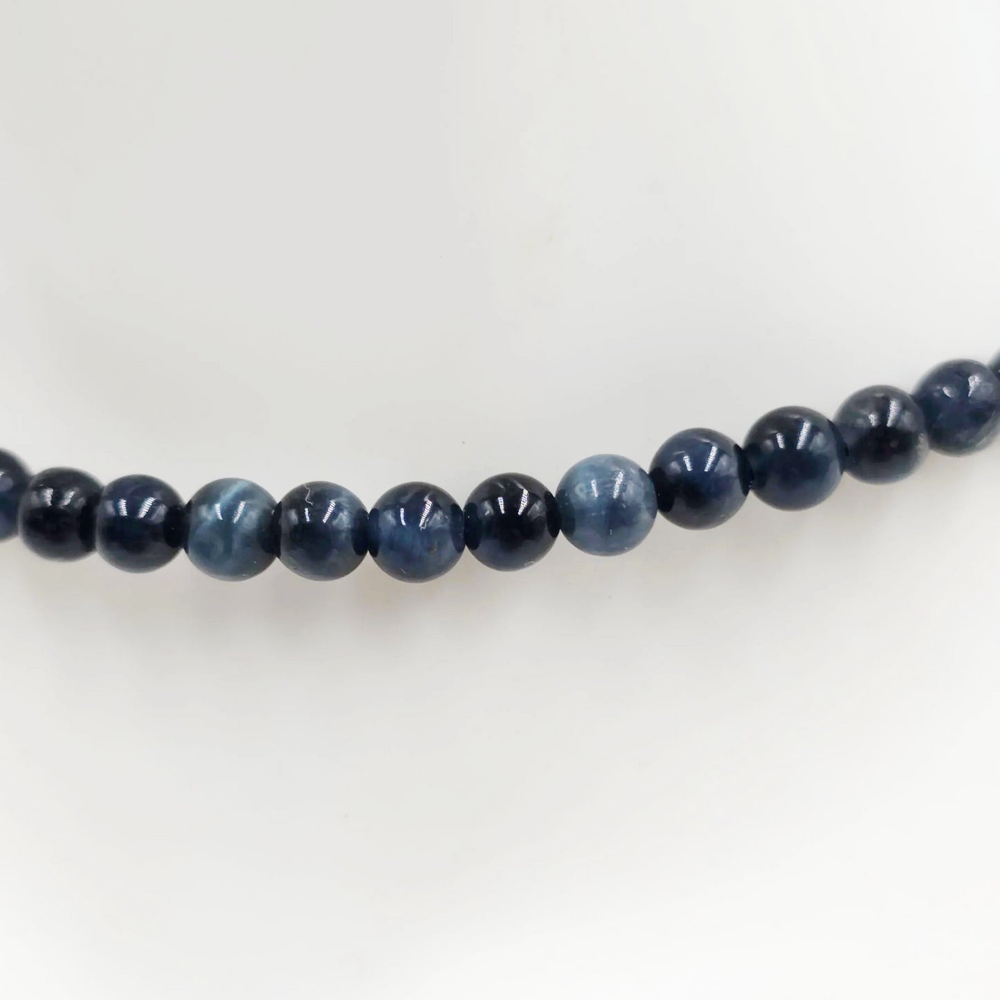 Blue Tiger Eye Bead Bracelet 4mm - Elevated Metaphysical