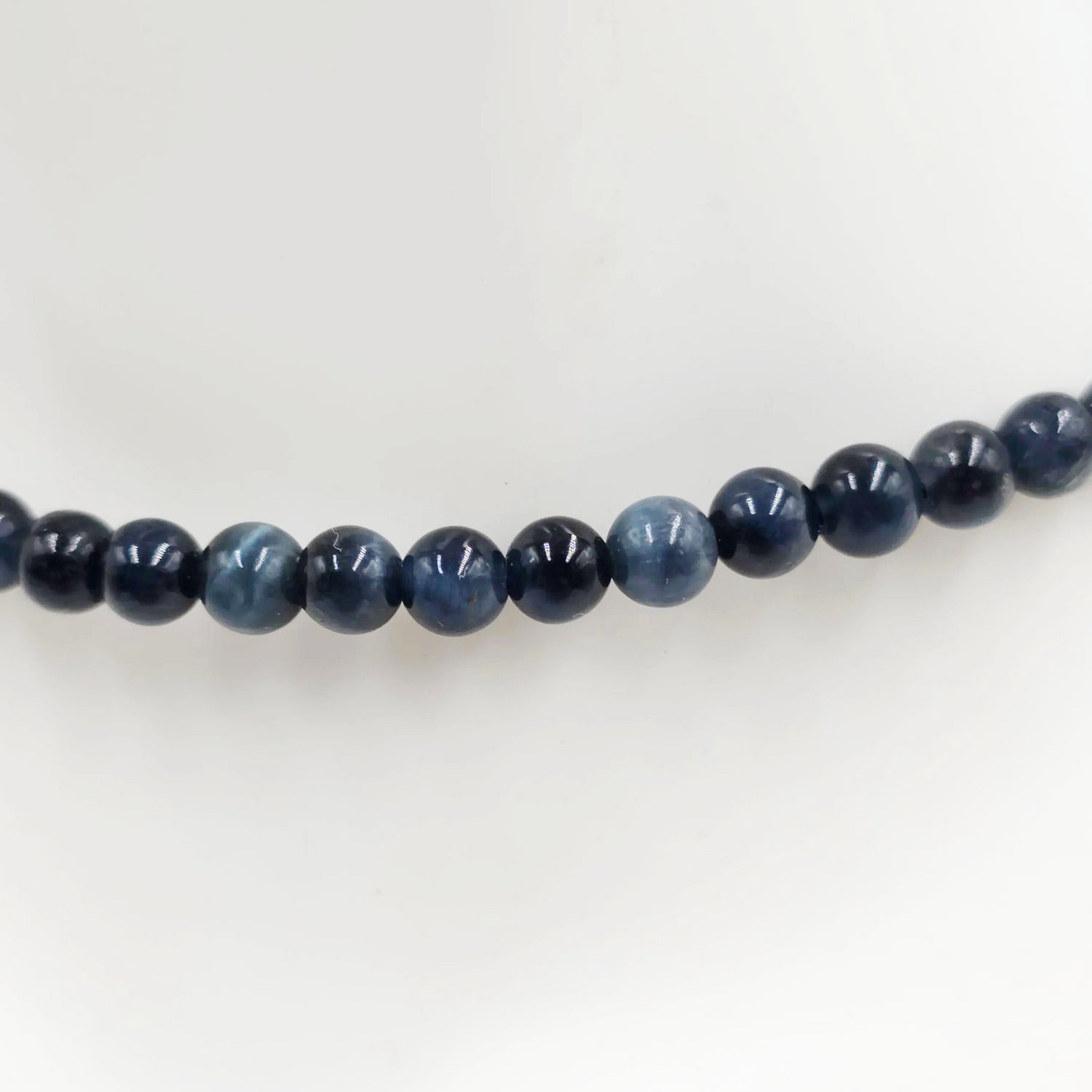 Blue Tiger Eye Bead Bracelet 4mm - Elevated Metaphysical