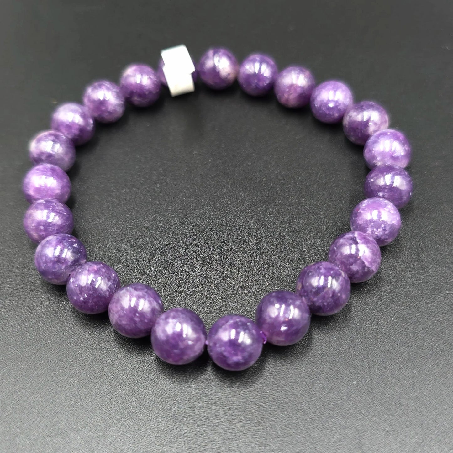 Lepidolite Bead Bracelet 8mm