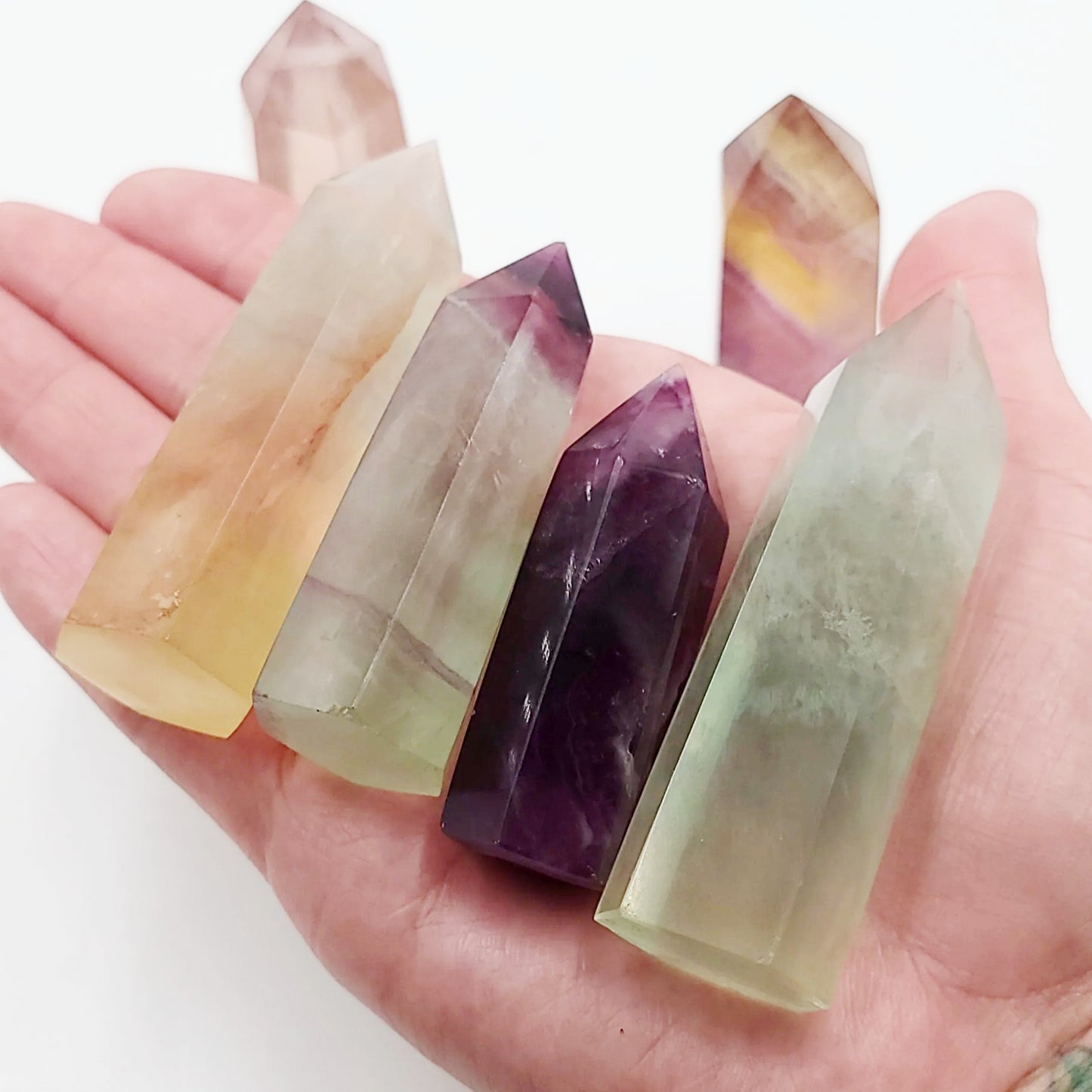 Candy Fluorite Tower Point 75mm 3"