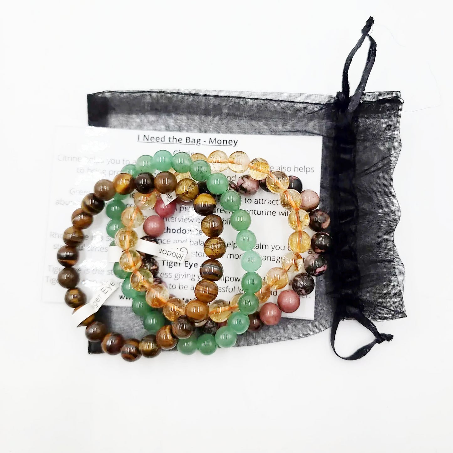 I Need the Bag - Money Bracelet Set 8mm Bead Bracelets