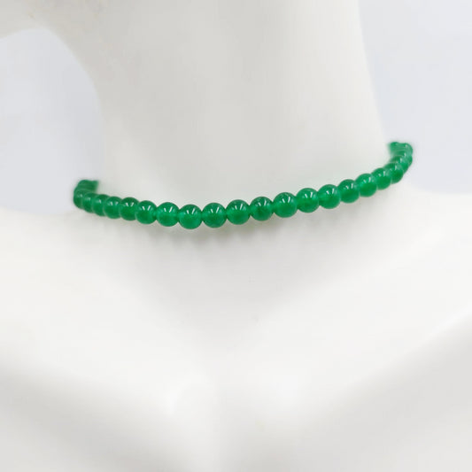 Jade Bead Bracelet 4mm - Elevated Metaphysical