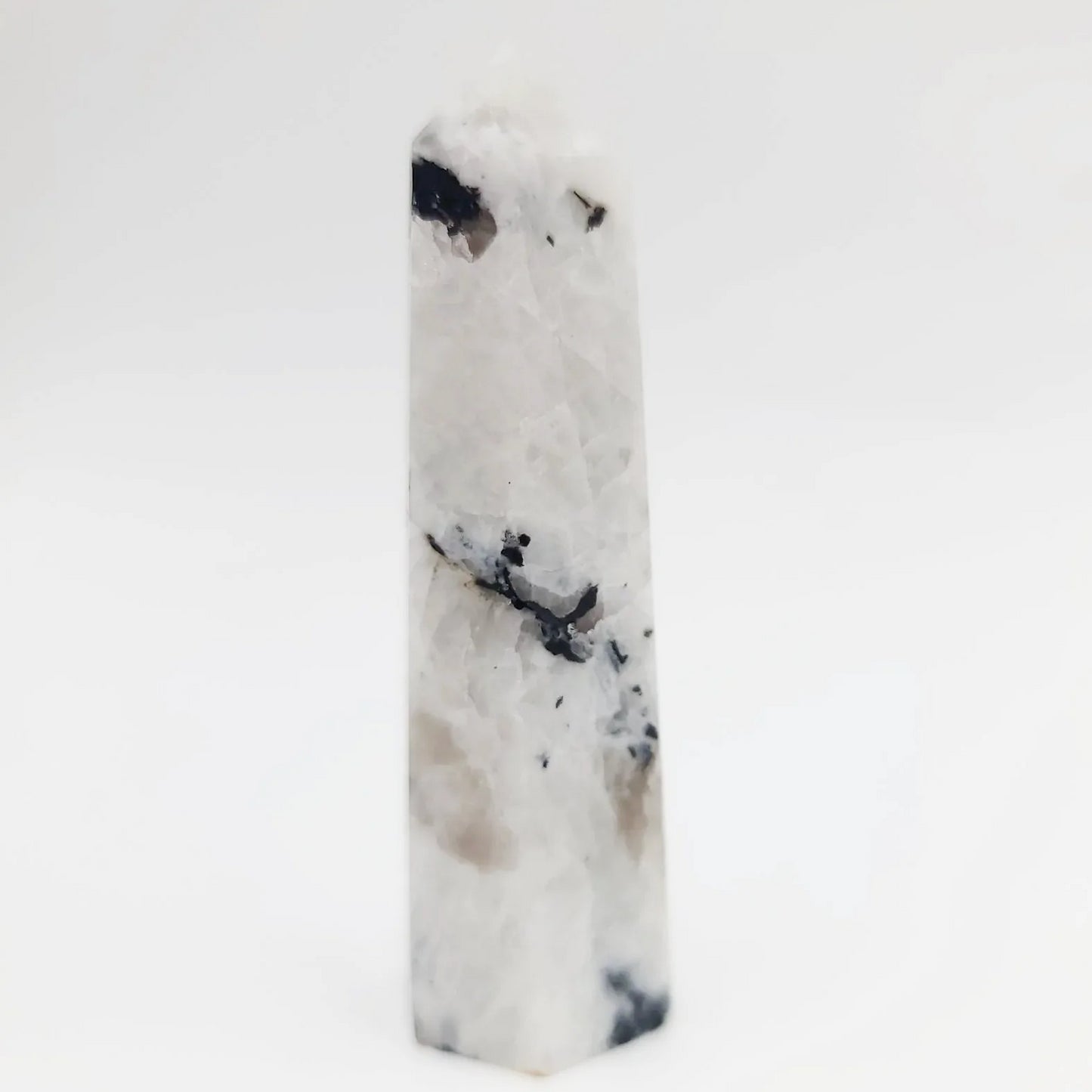 Rainbow Moonstone Tower Point 75mm 3"