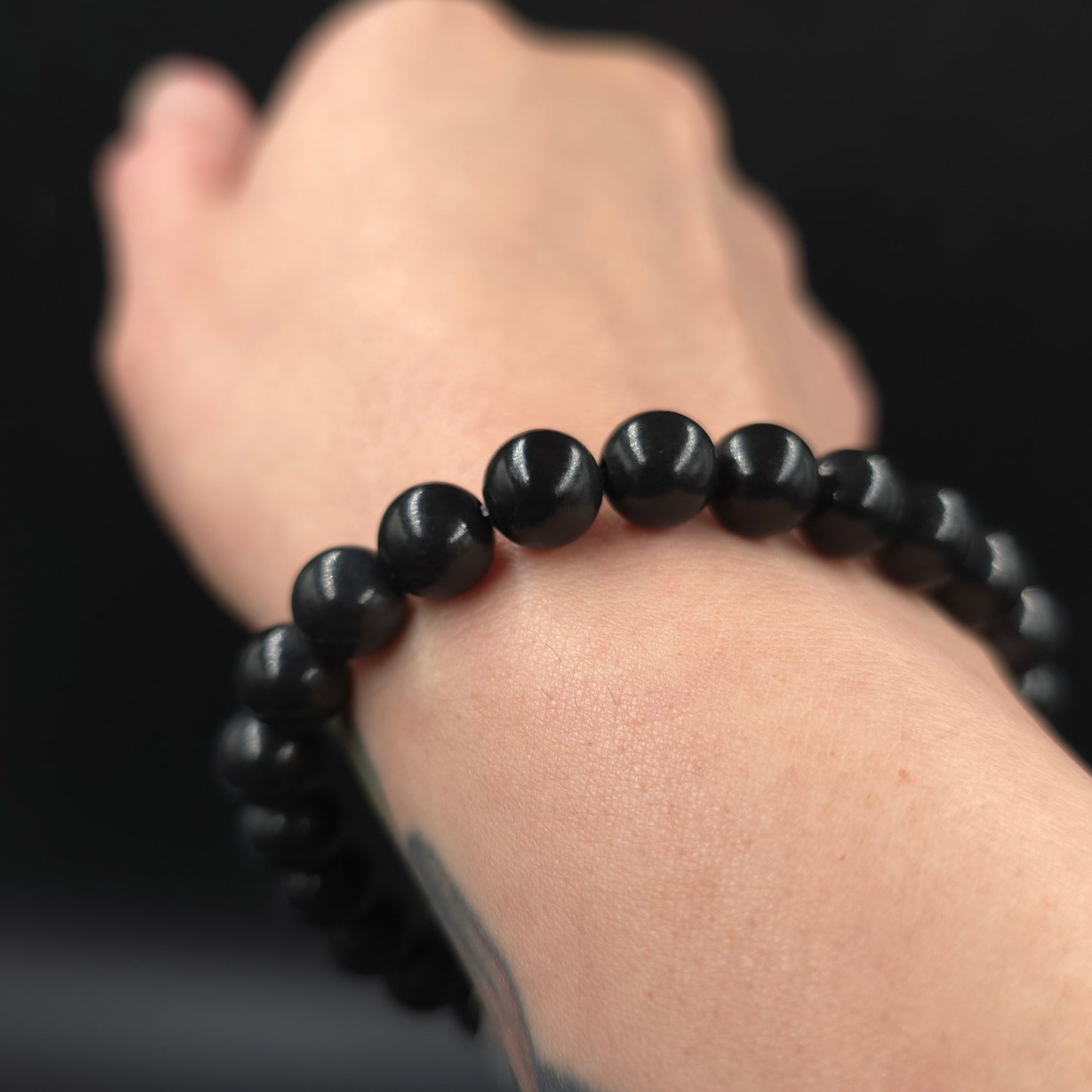 Shungite 8mm Bead Bracelet - Elevated Metaphysical