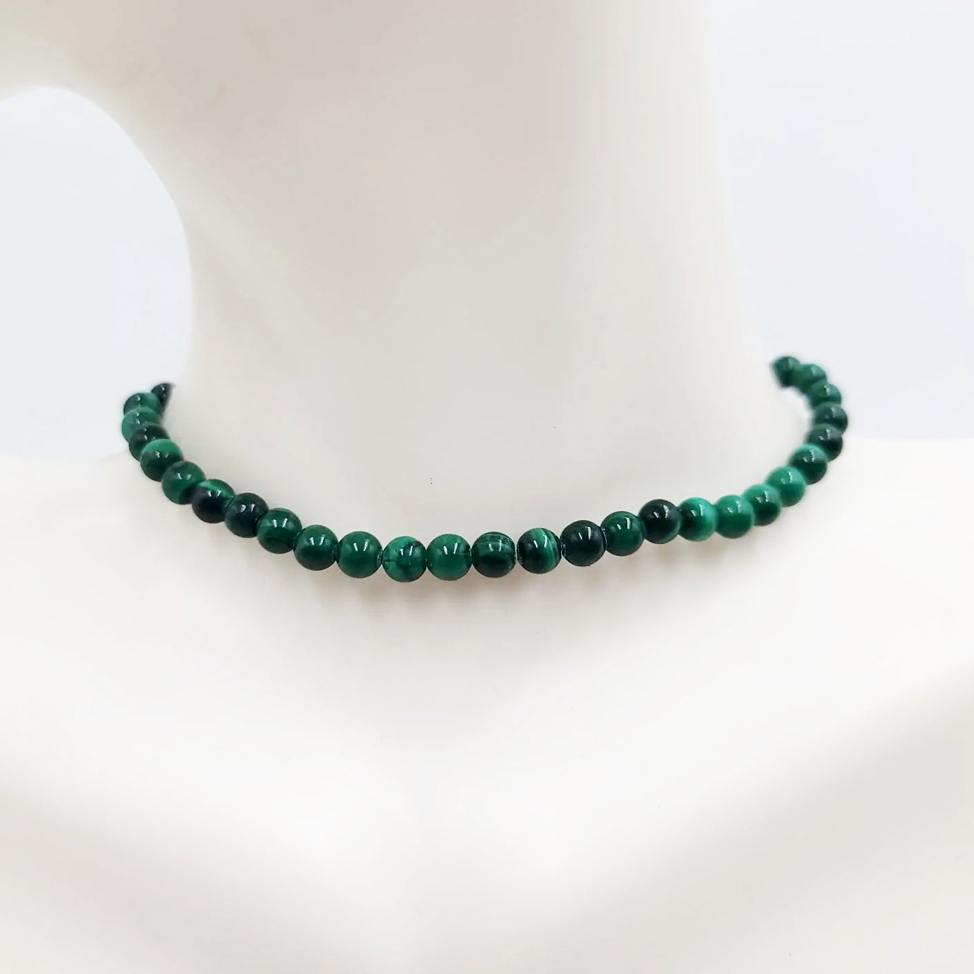 Malachite Bead Bracelet 4mm - Elevated Metaphysical