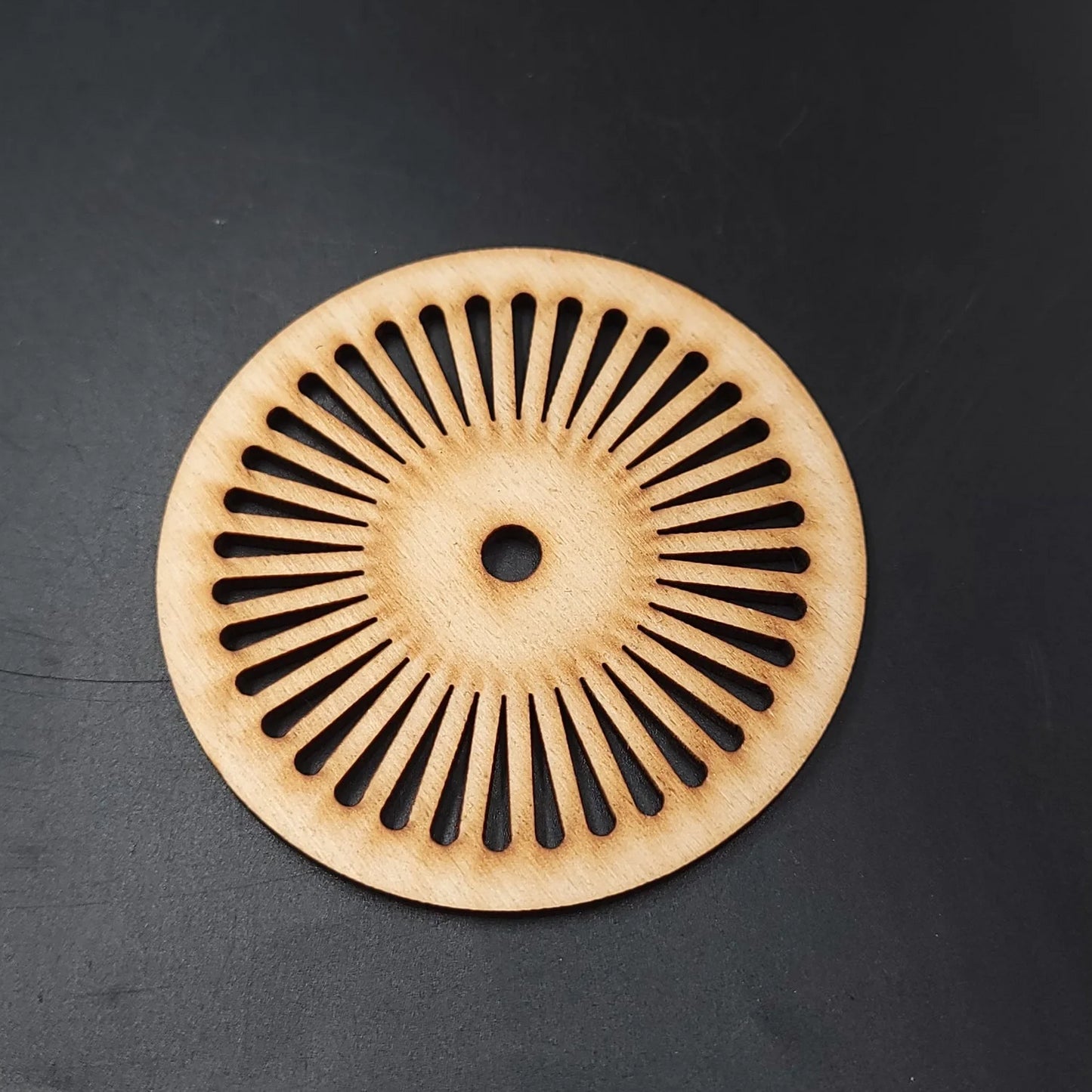 Wood Display Wooden Coaster Plate 3" 75mm