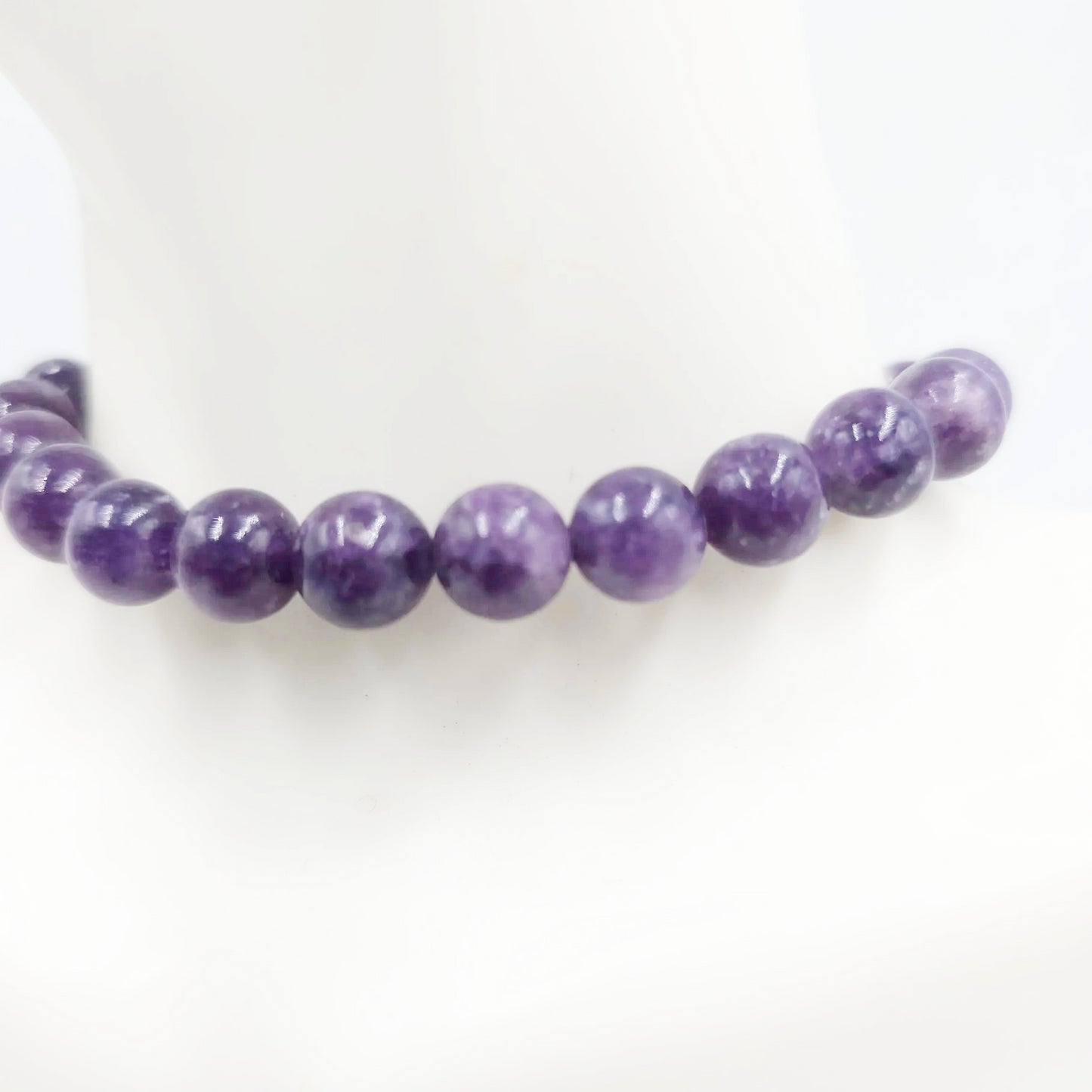 Lepidolite Bead Bracelet 8mm