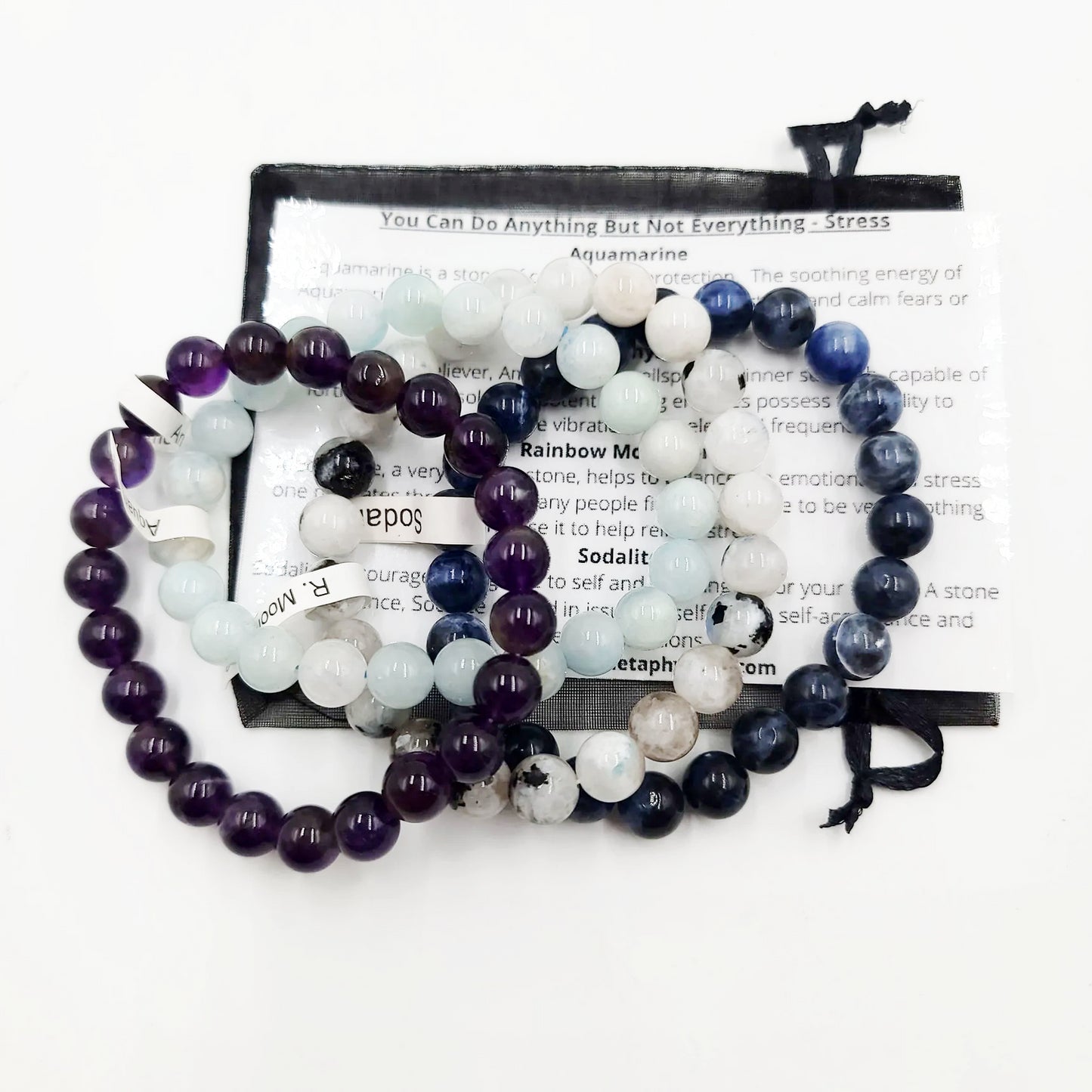 You Can Do Anything, But Not Everything - Stress Bracelet Set 8mm Bead Bracelets