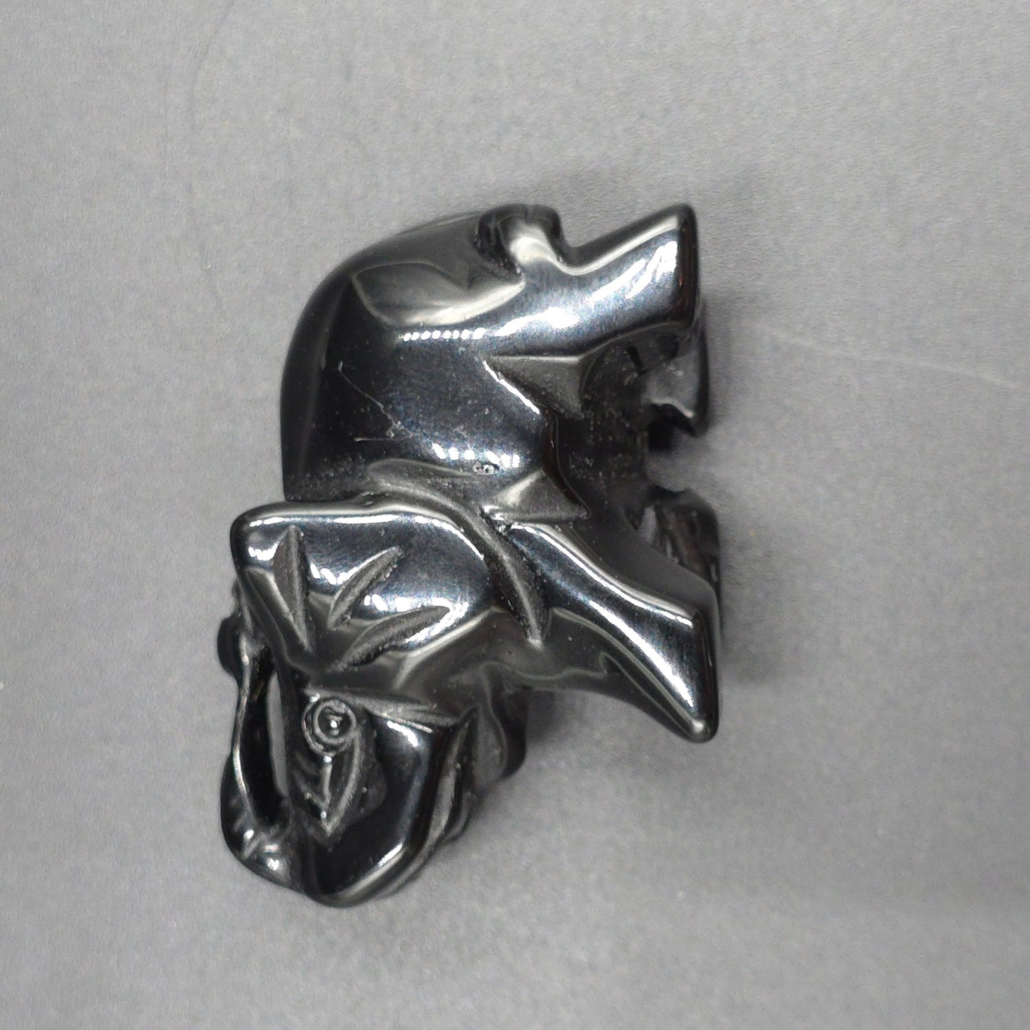 Black Onyx Elephant Figurine 2" 50mm - Elevated Metaphysical