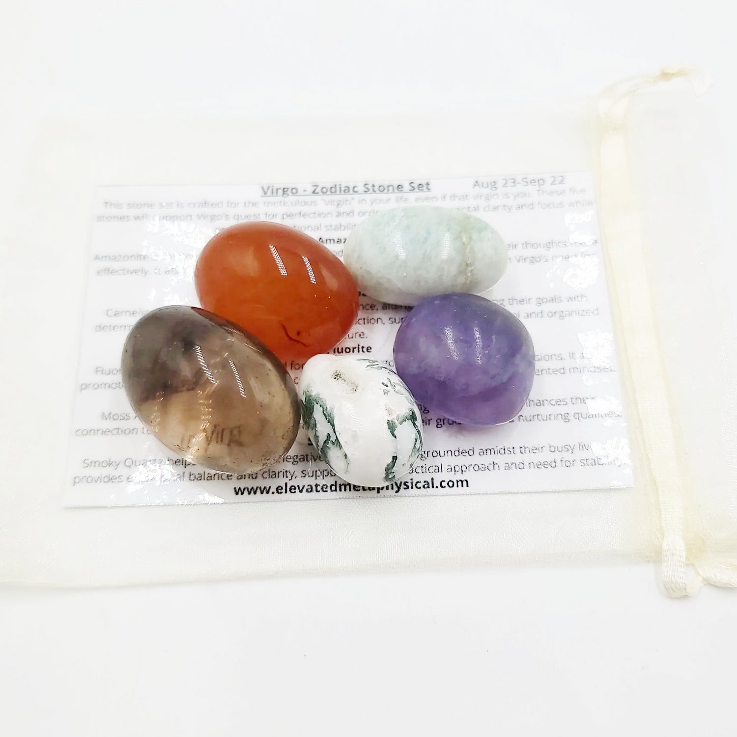 Virgo - Zodiac Stone Set - Elevated Metaphysical