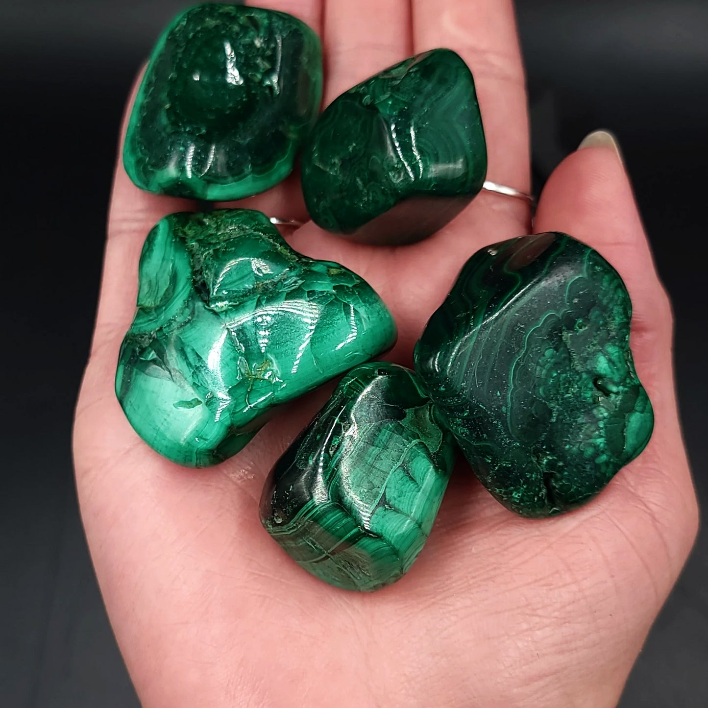 Malachite Tumbled Stone"Large"