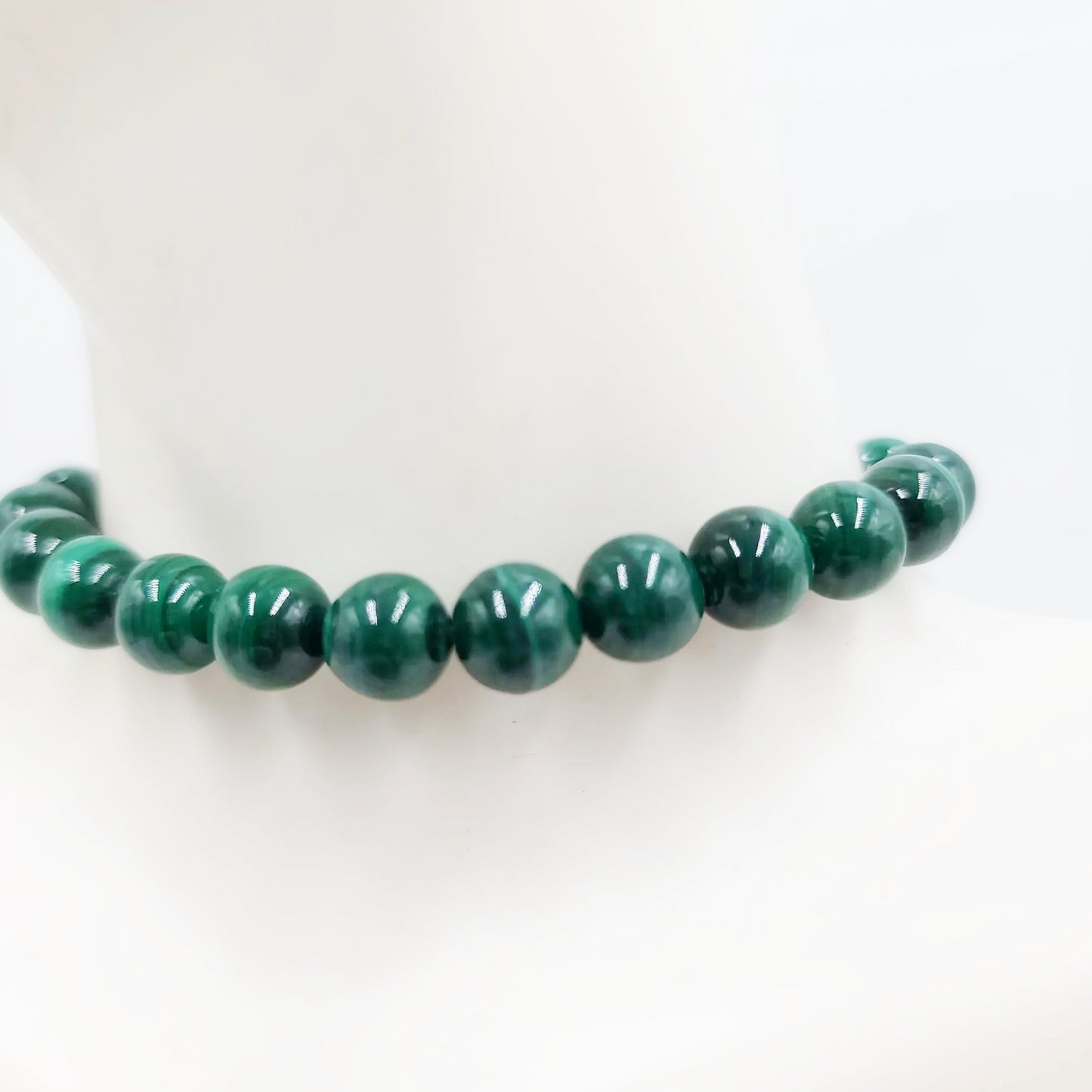 Malachite Bead Bracelet 8mm