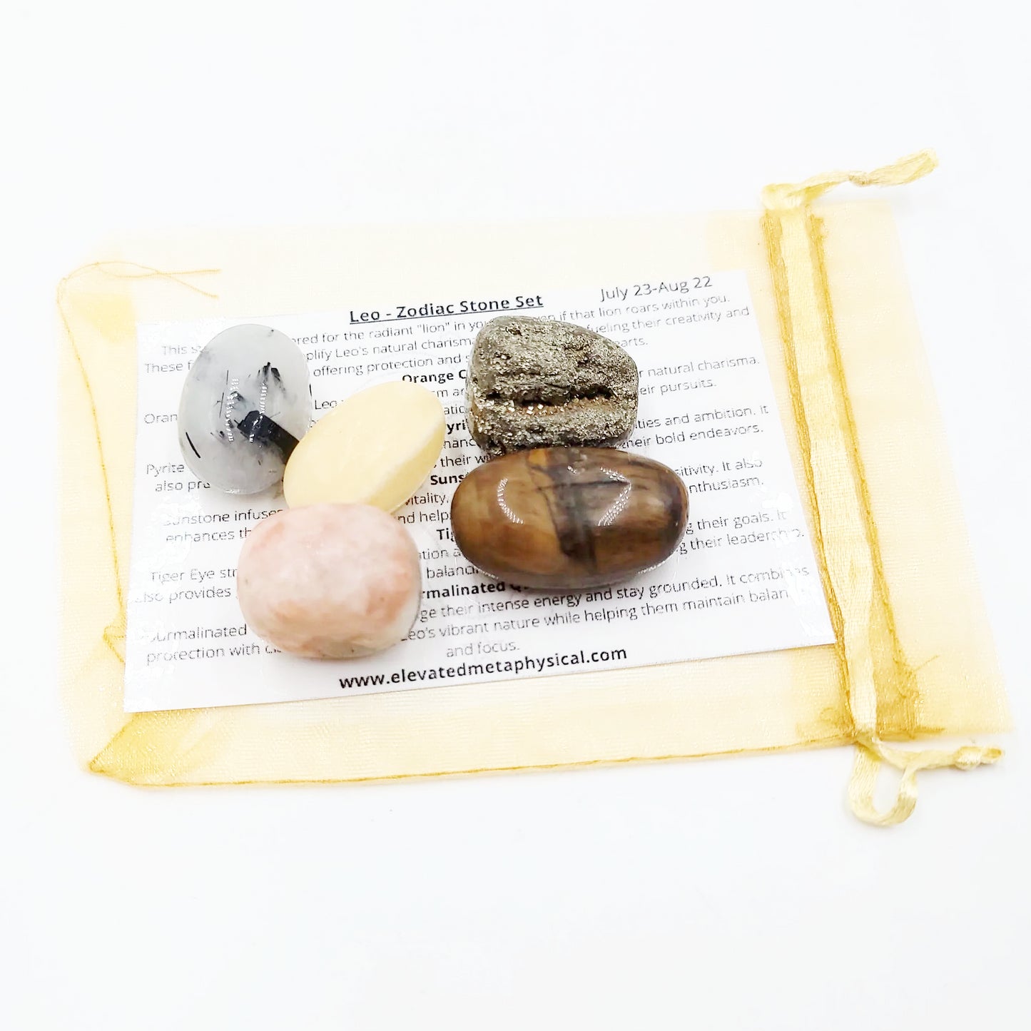 Leo - Zodiac Stone Set - Elevated Metaphysical