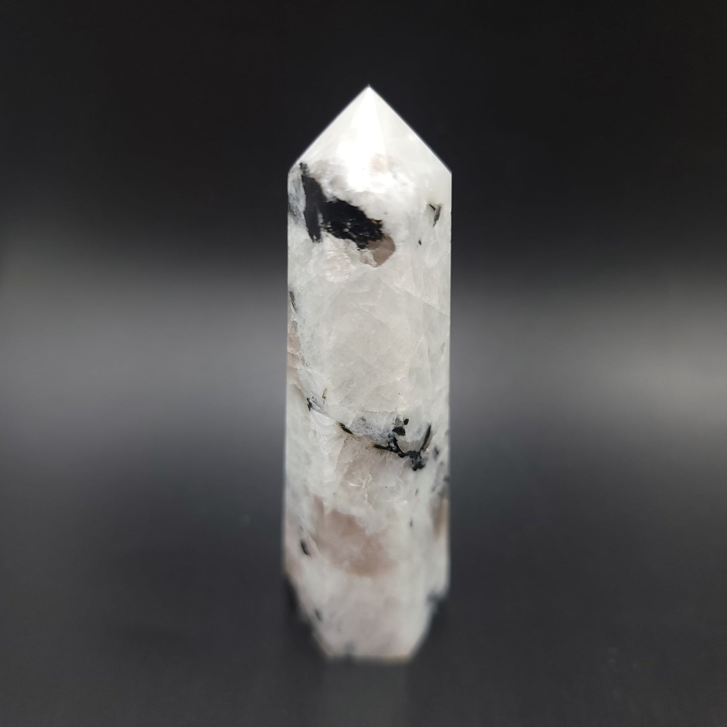 Rainbow Moonstone Tower Point 75mm 3"