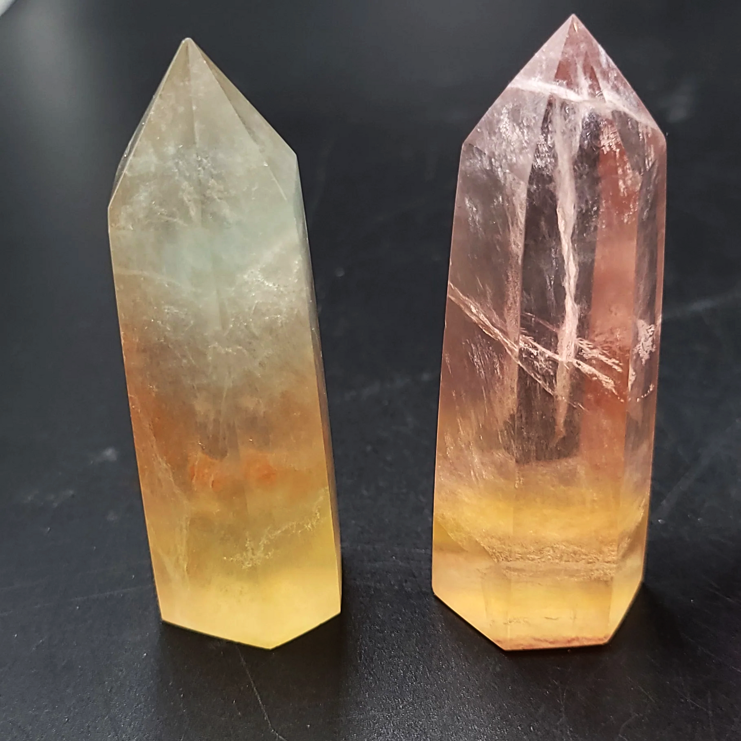 Rainbow Fluorite Tower Point 75mm 3"