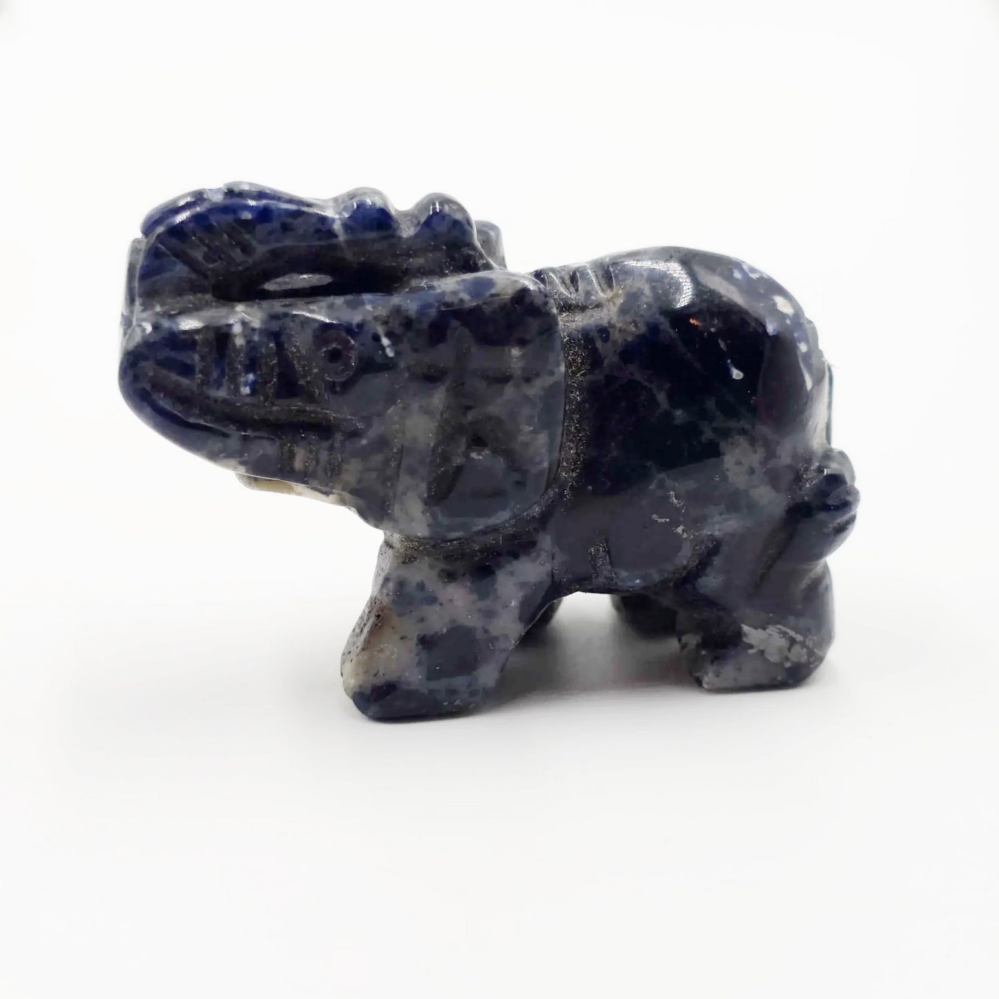 Sodalite Elephant Figurine 2" 50mm - Elevated Metaphysical