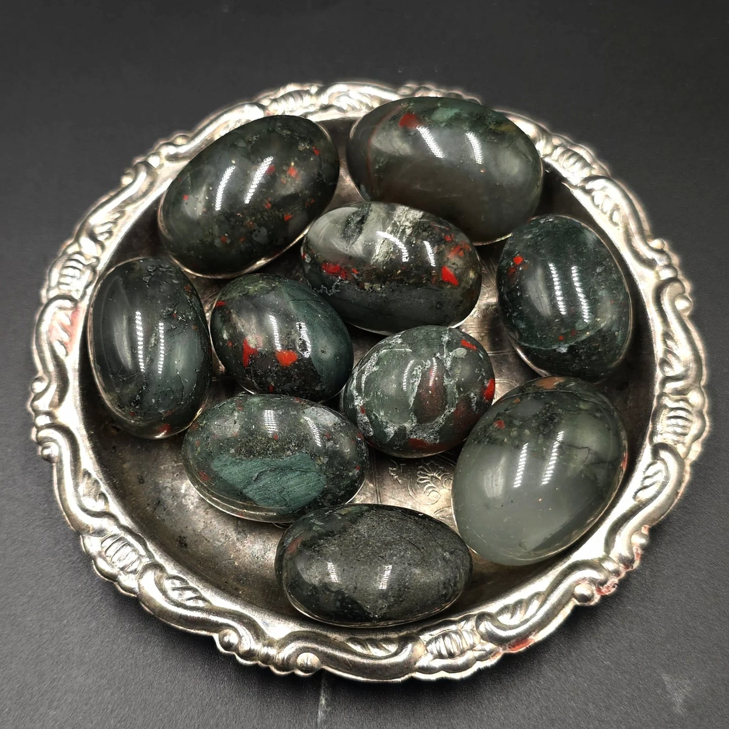 African Bloodstone Tumbled Stone HQ