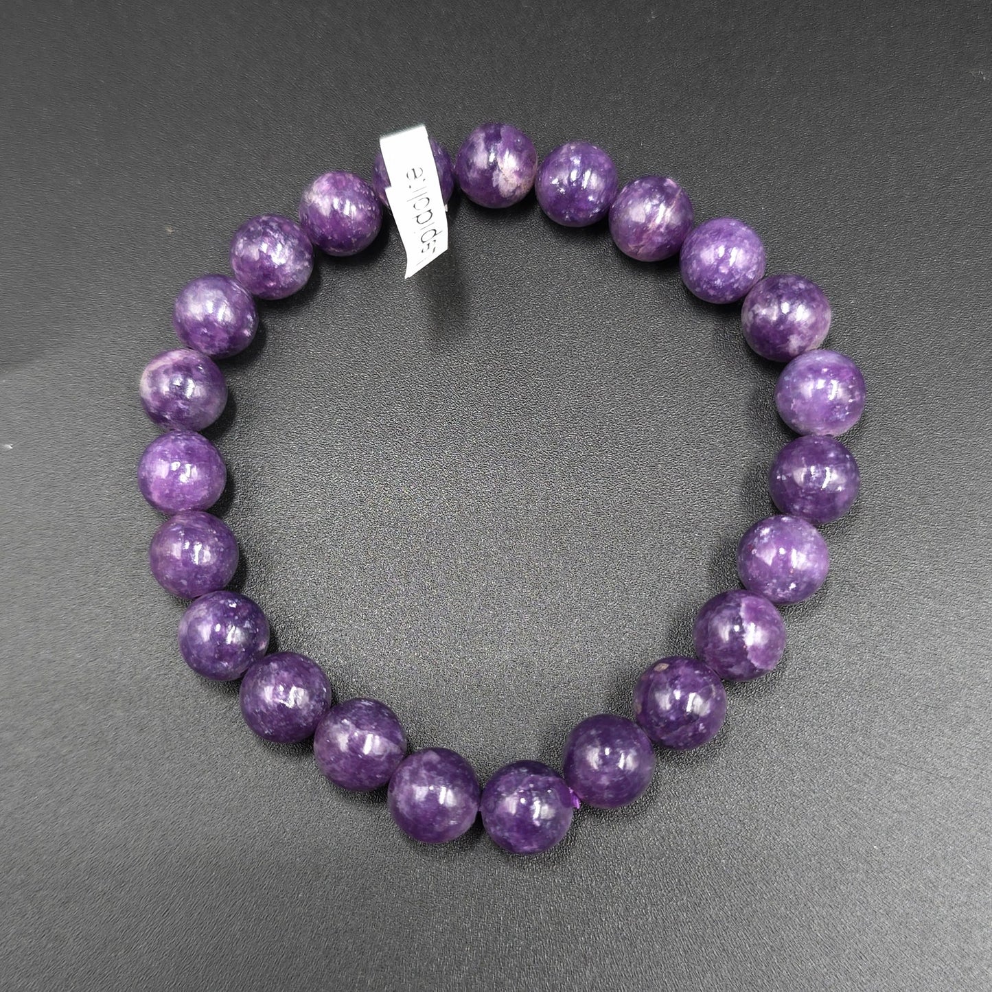 Lepidolite Bead Bracelet 8mm